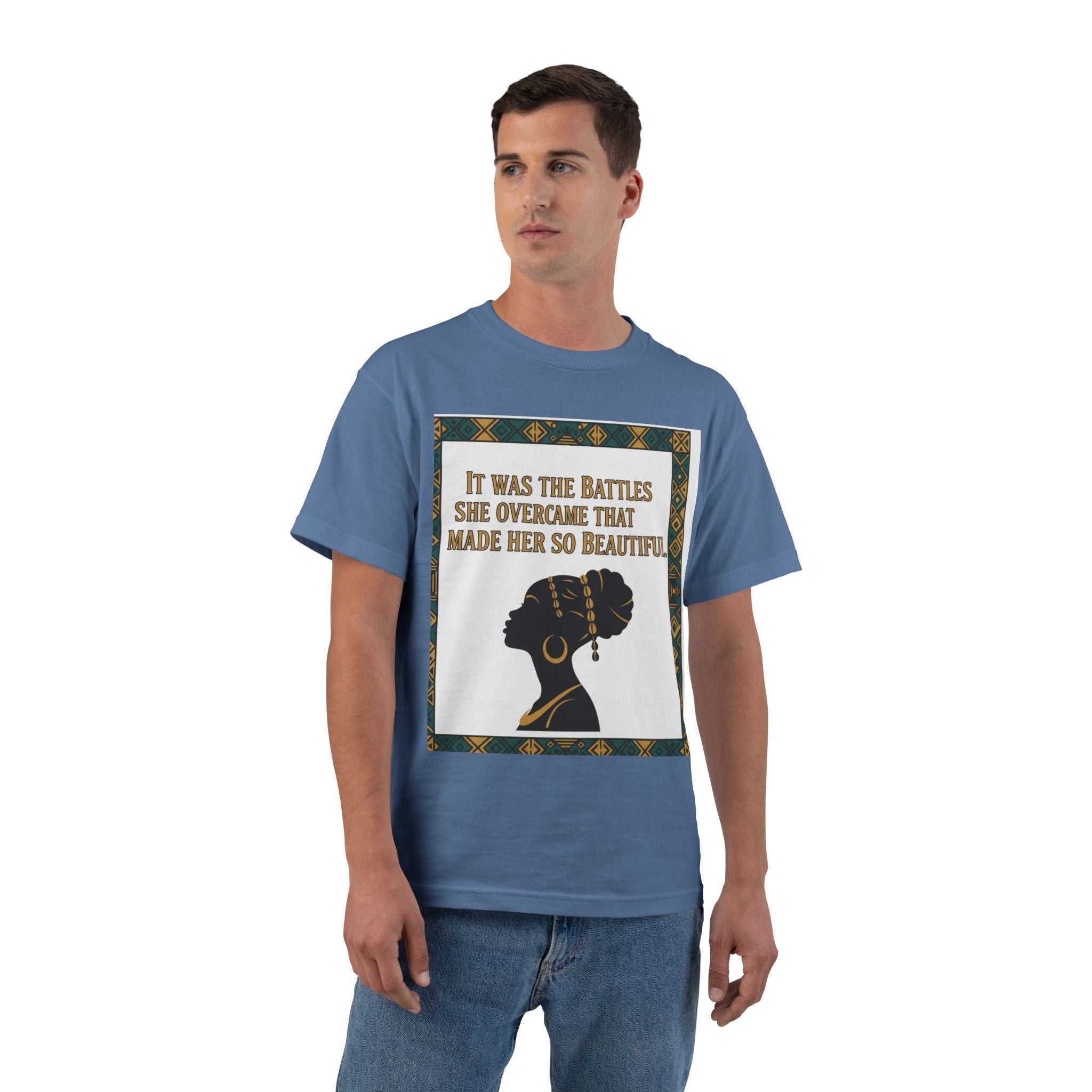 Inspirational 'It Was The Battles She Overcame' T-Shirt