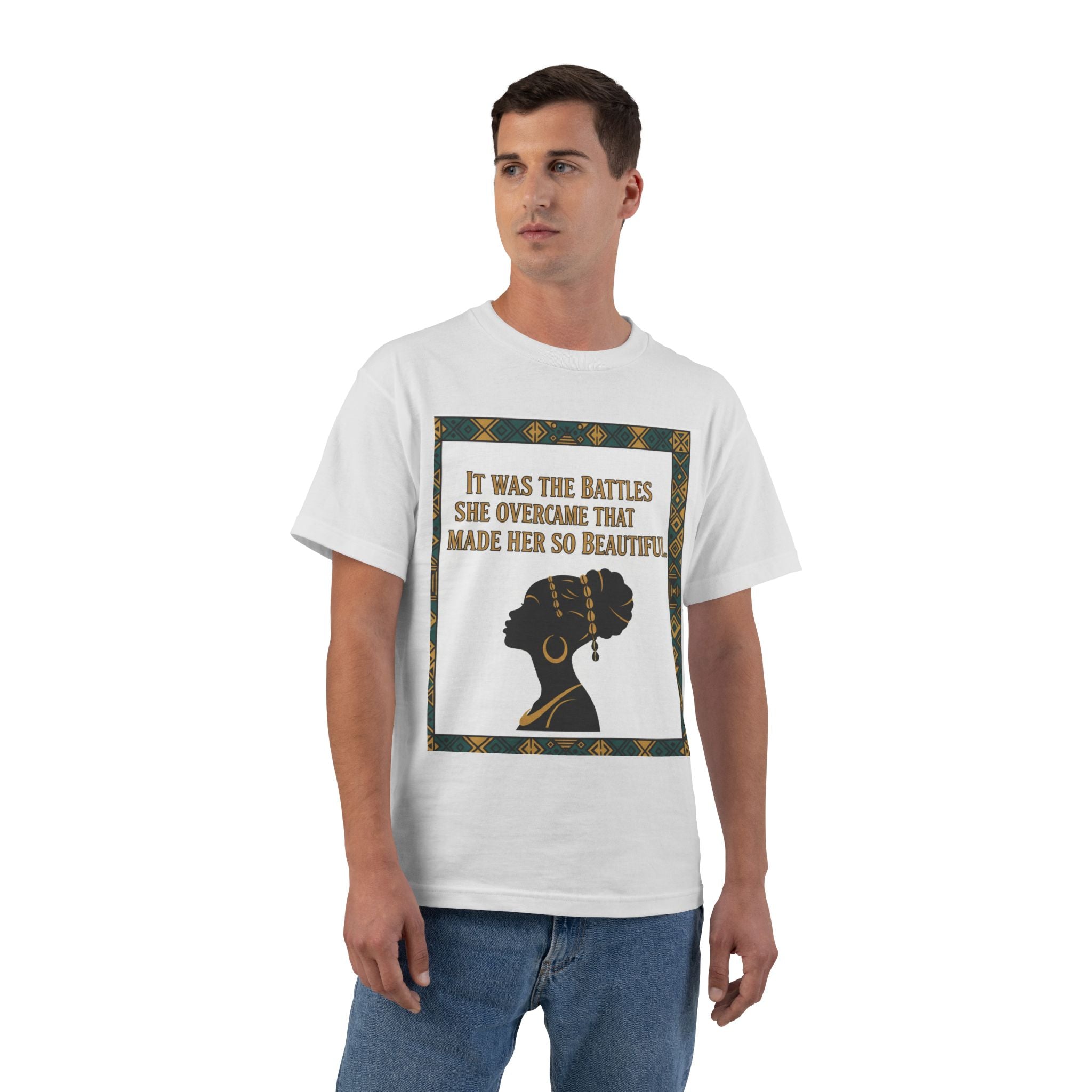 Inspirational 'It Was The Battles She Overcame' T-Shirt