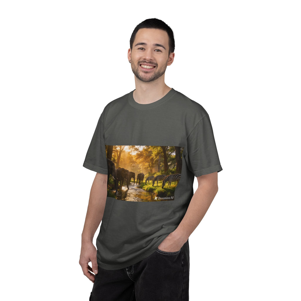 Afrocentric Unisex Garment-Dyed T-Shirt – African Heritage Design