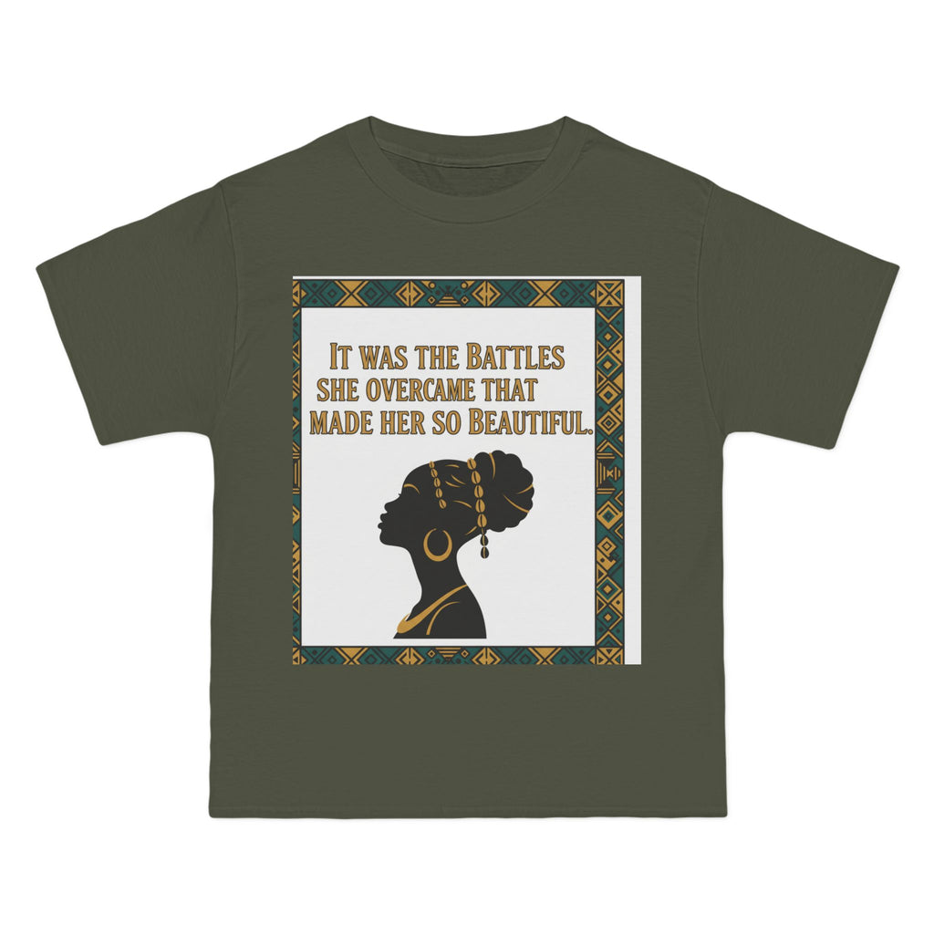 Inspirational 'It Was The Battles She Overcame' T-Shirt