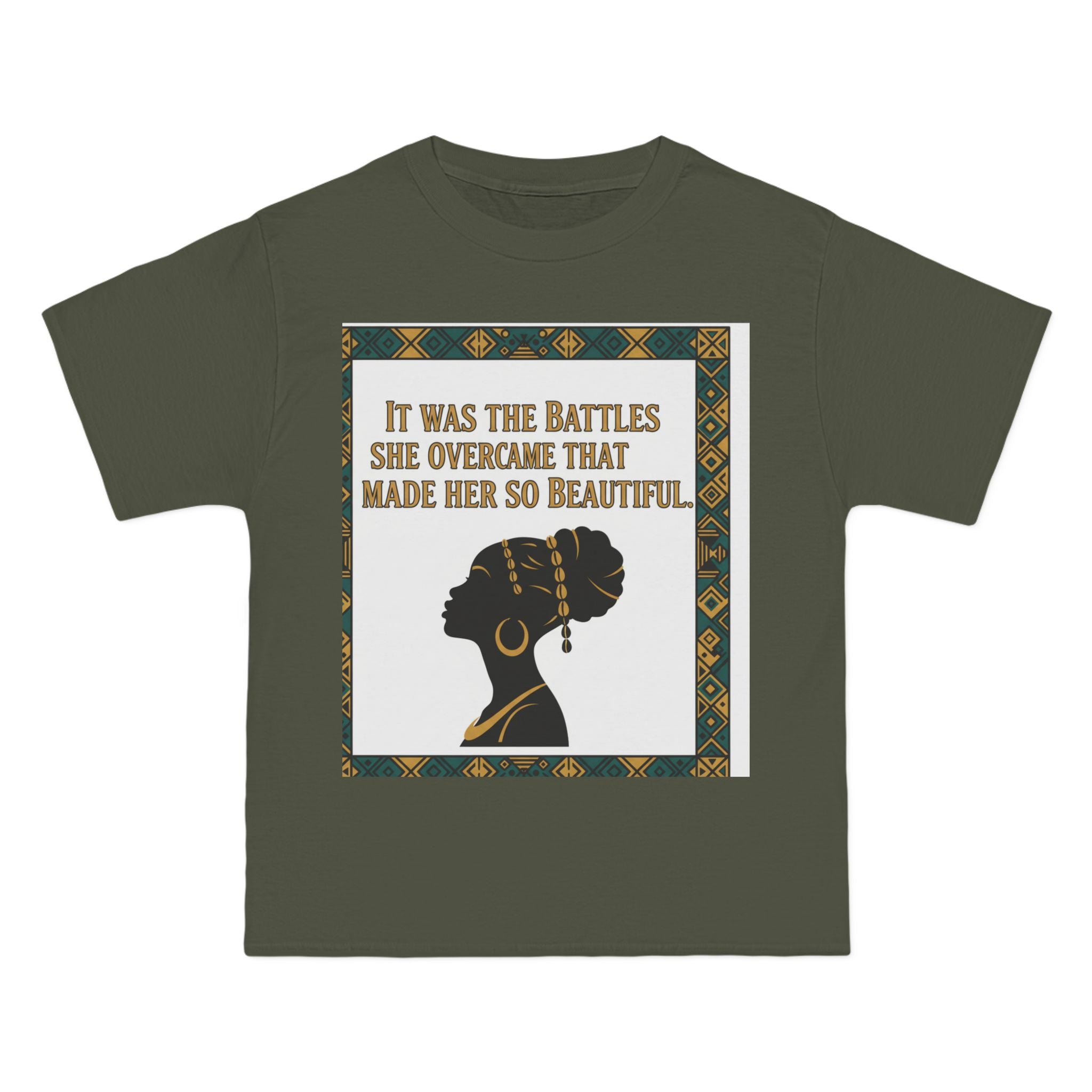 Inspirational 'It Was The Battles She Overcame' T-Shirt