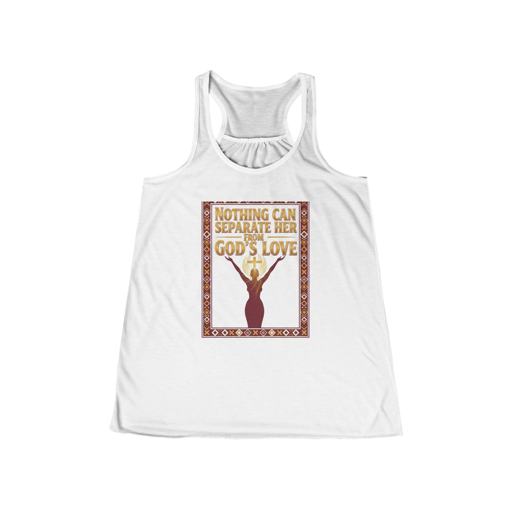 Christian Women's Tank Top - "Nothing Can Separate Her from God's Love" Flowy Racerback