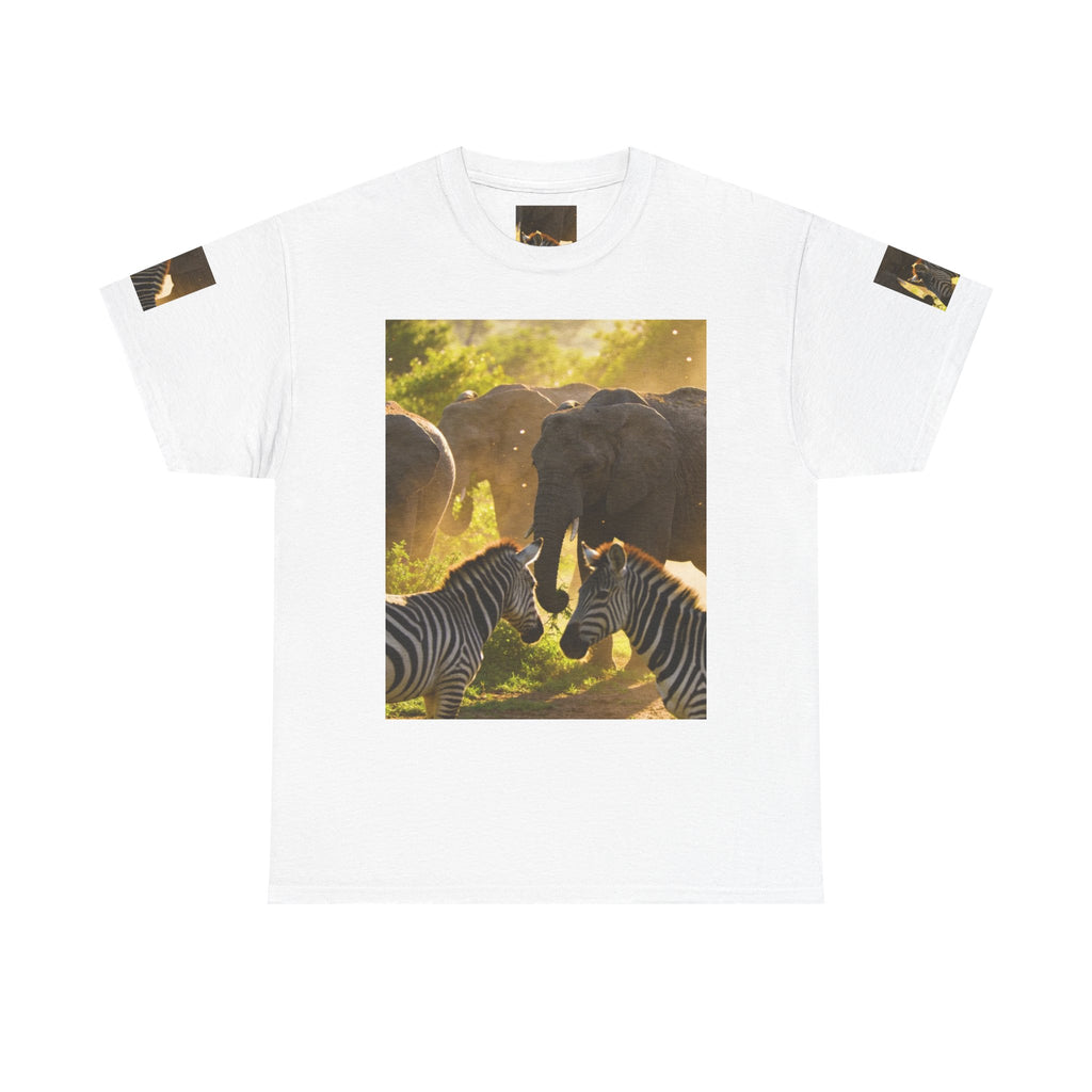 Afrocentric Unisex Heavy Cotton T-Shirt – African Print Graphic Tee