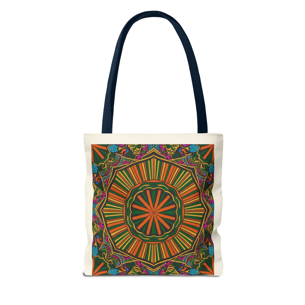 Boho Mandala Tote Bag – Colorful Floral AOP Canvas Tote