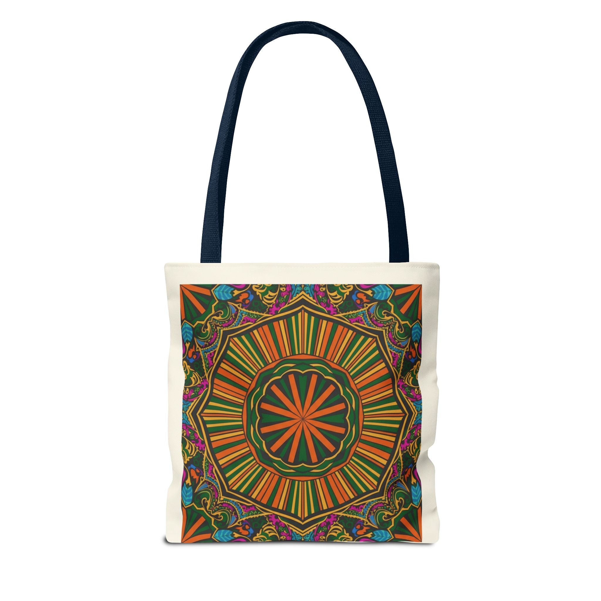 Boho Mandala Tote Bag – Colorful Floral AOP Canvas Tote