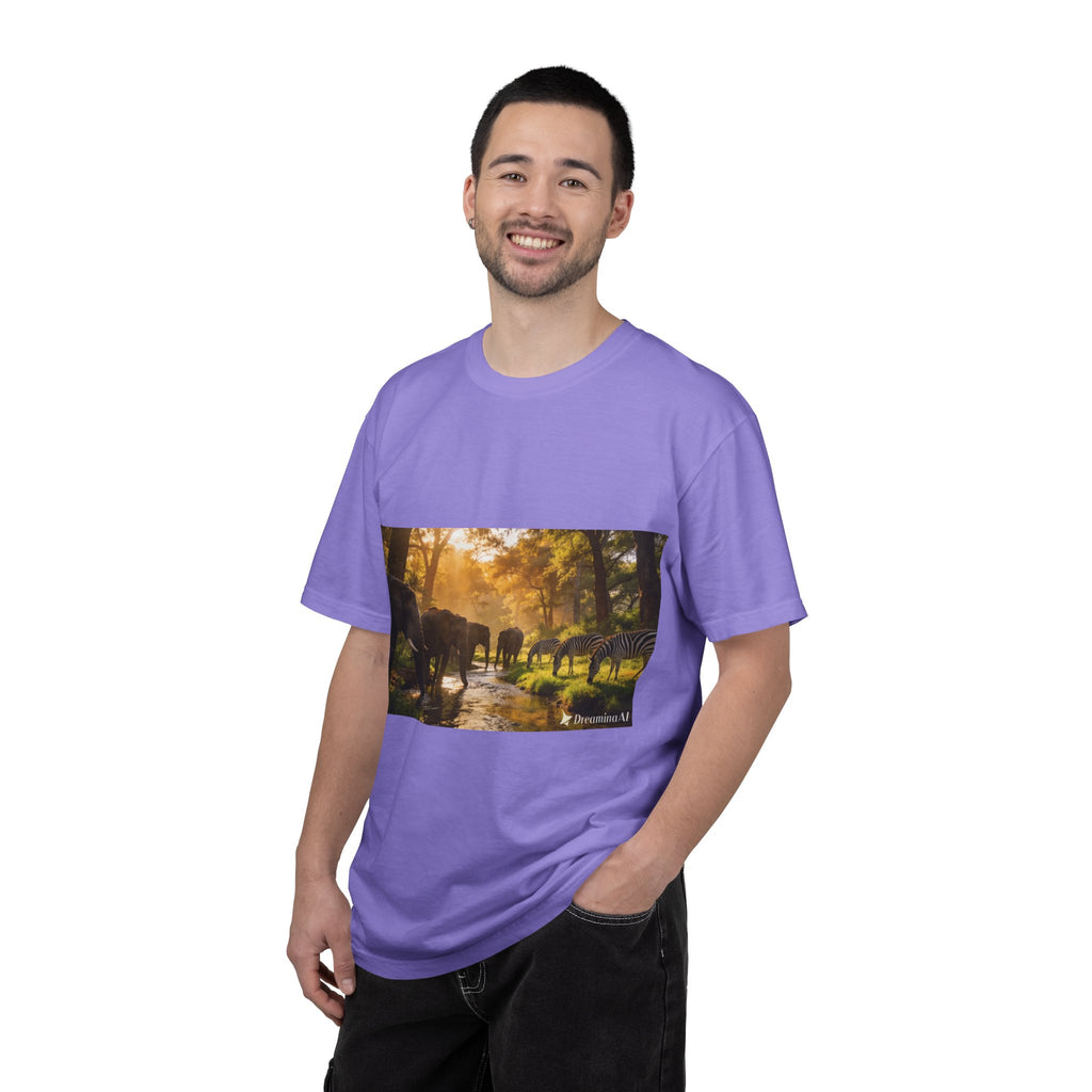 Afrocentric Unisex Garment-Dyed T-Shirt – African Heritage Design