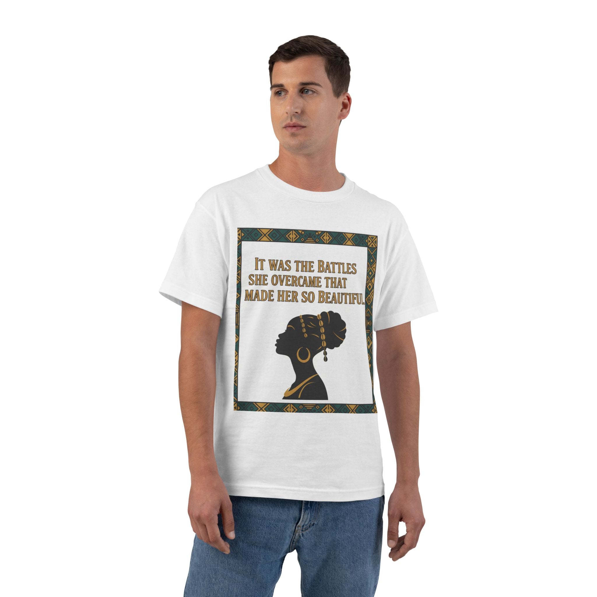 Inspirational 'It Was The Battles She Overcame' T-Shirt