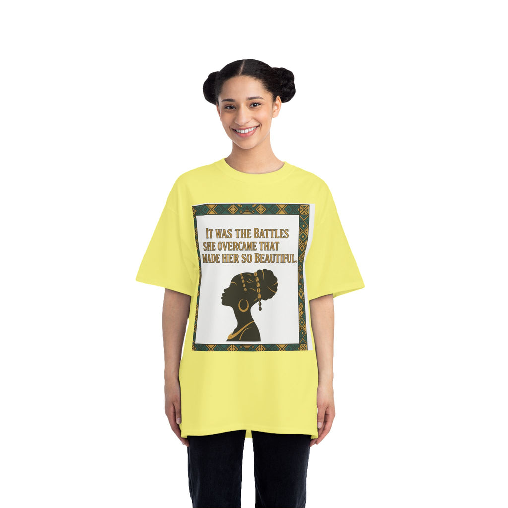 Inspirational 'It Was The Battles She Overcame' T-Shirt