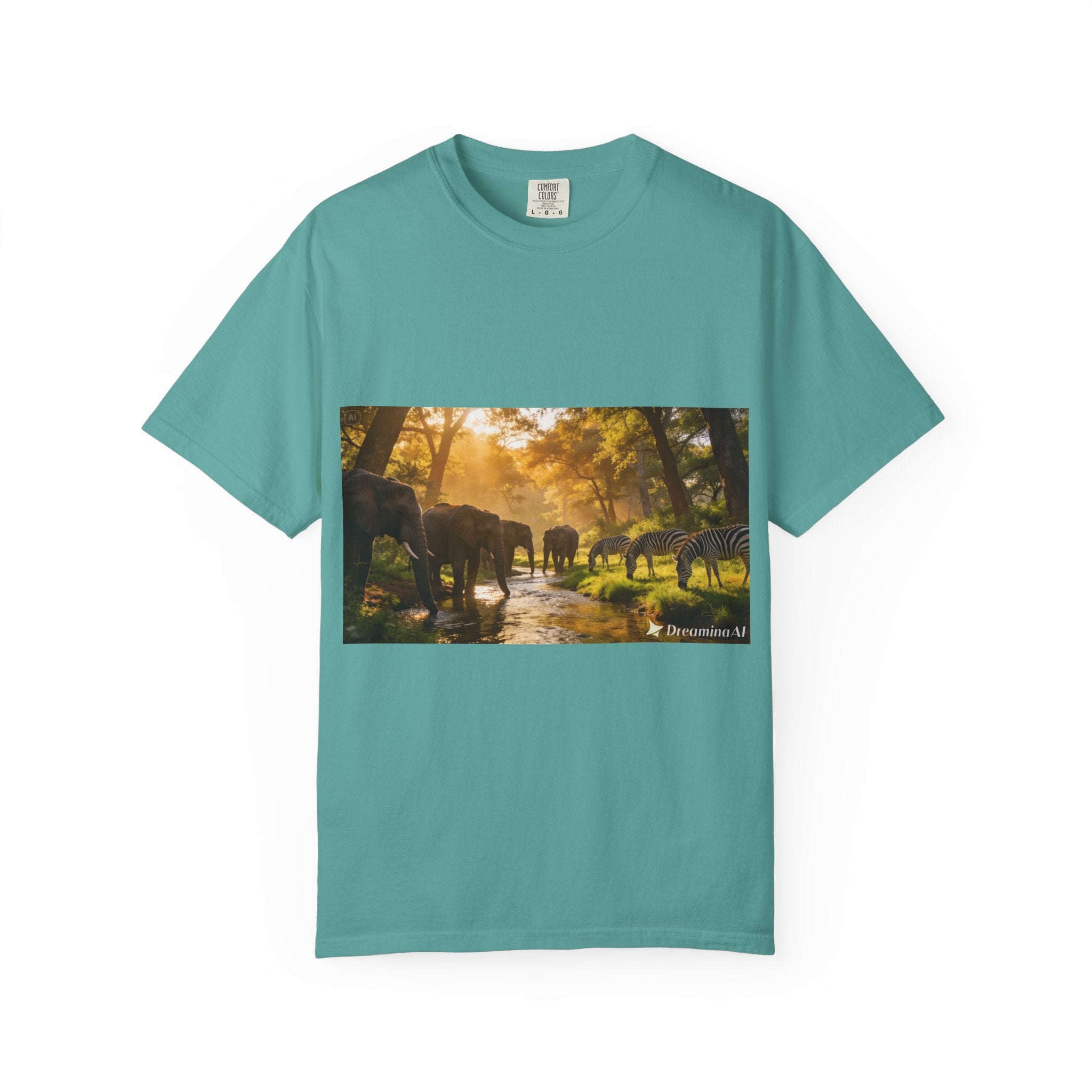 Afrocentric Unisex Garment-Dyed T-Shirt – African Heritage Design