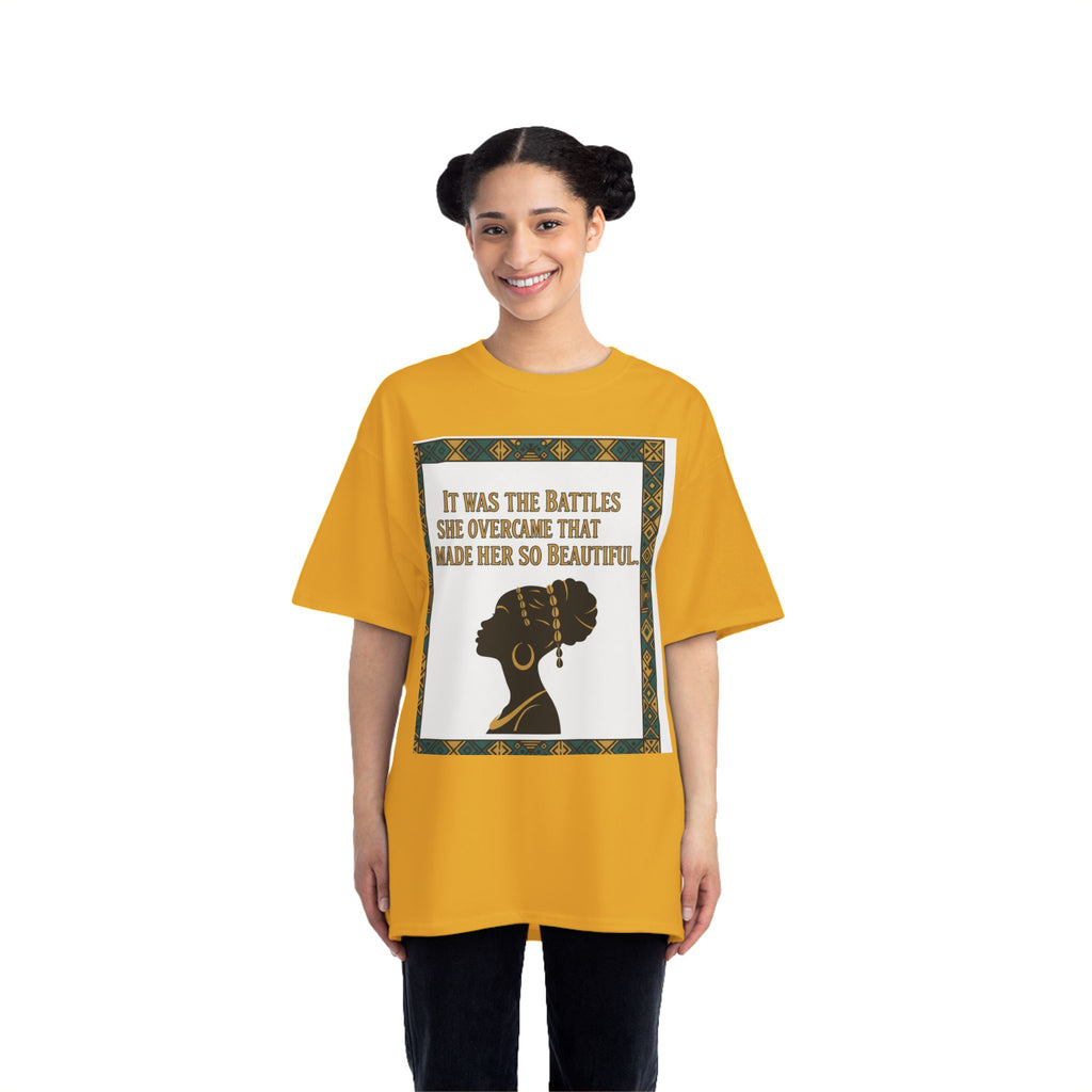 Inspirational 'It Was The Battles She Overcame' T-Shirt
