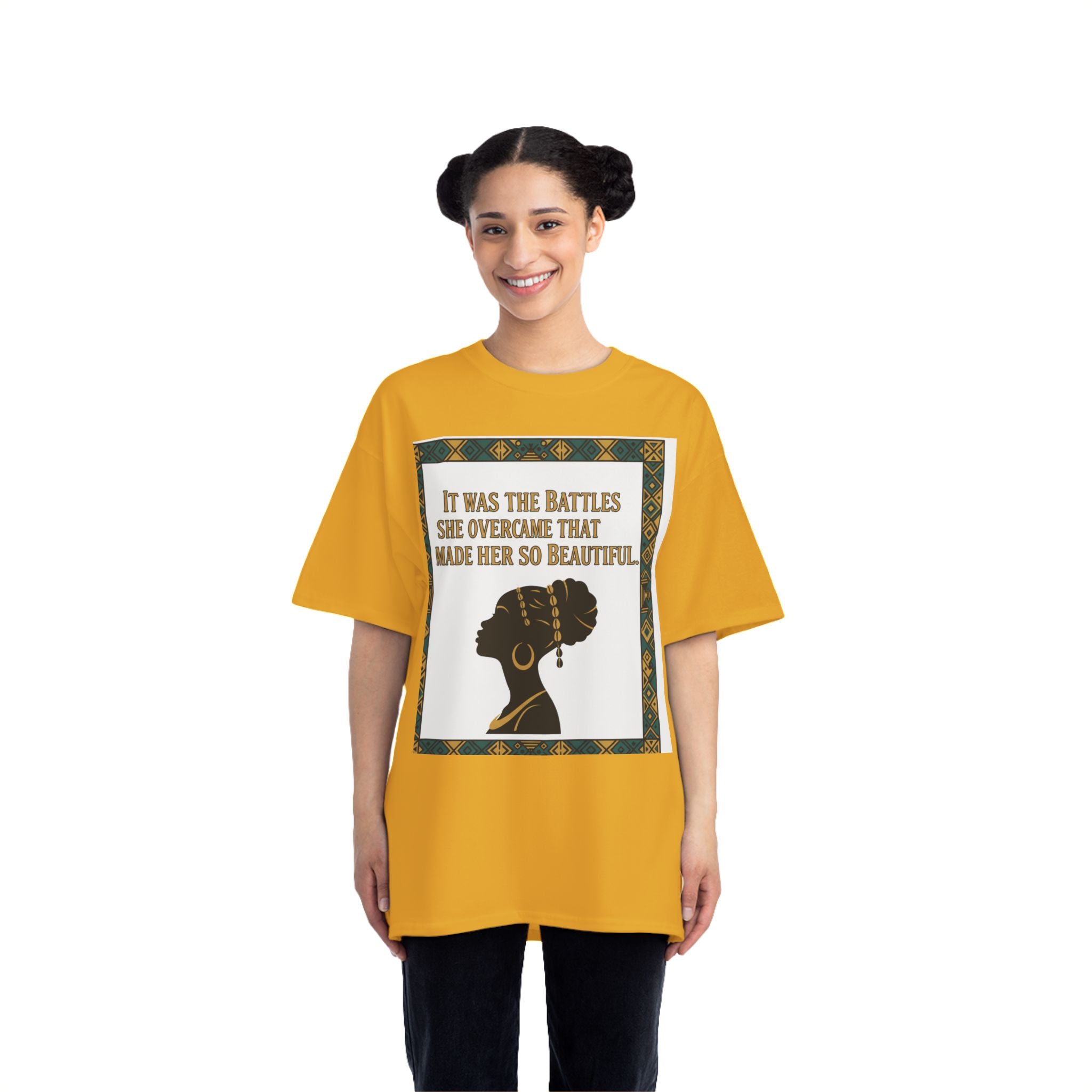 Inspirational 'It Was The Battles She Overcame' T-Shirt
