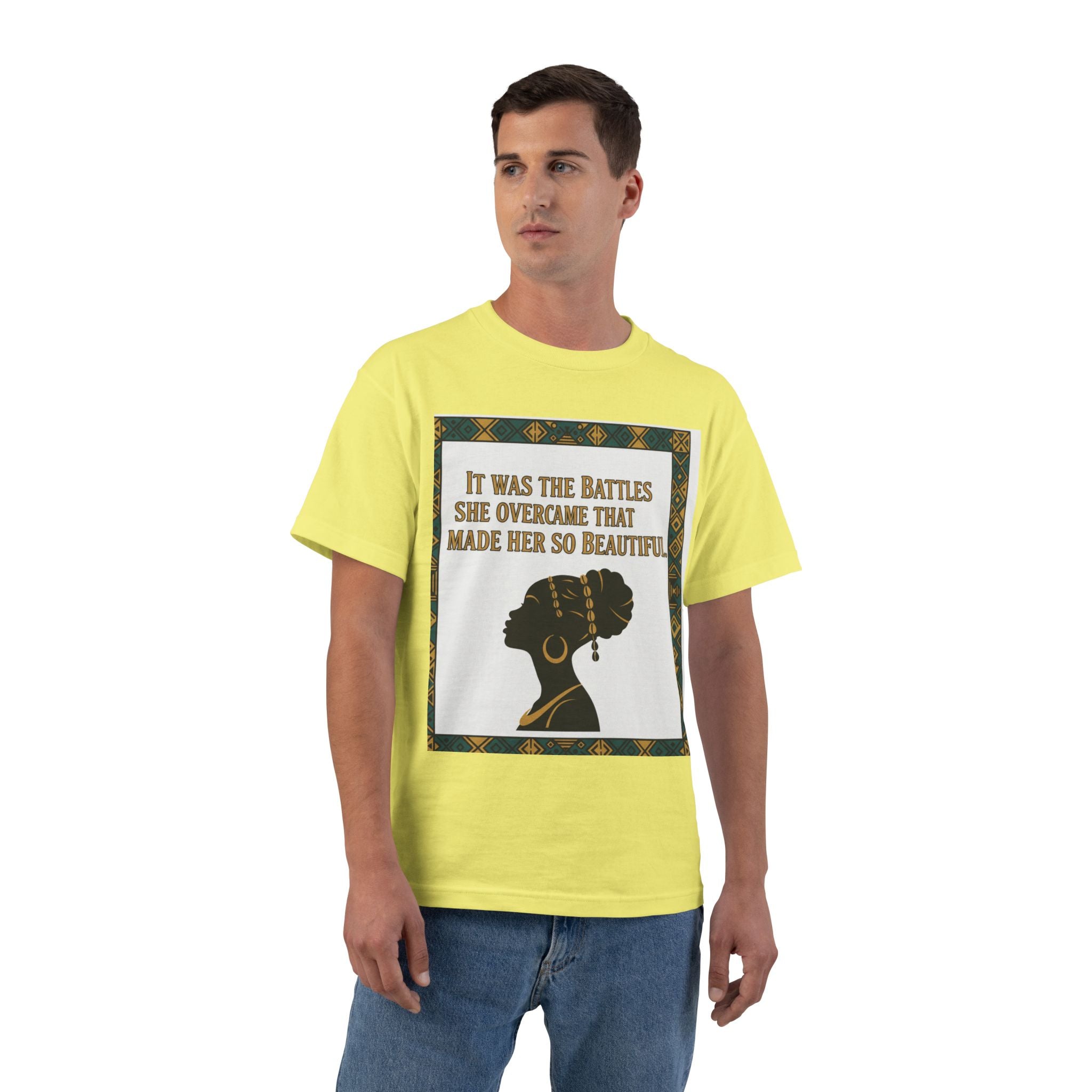 Inspirational 'It Was The Battles She Overcame' T-Shirt
