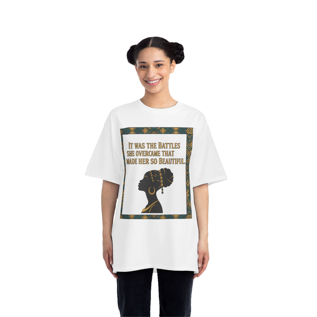Inspirational 'It Was The Battles She Overcame' T-Shirt
