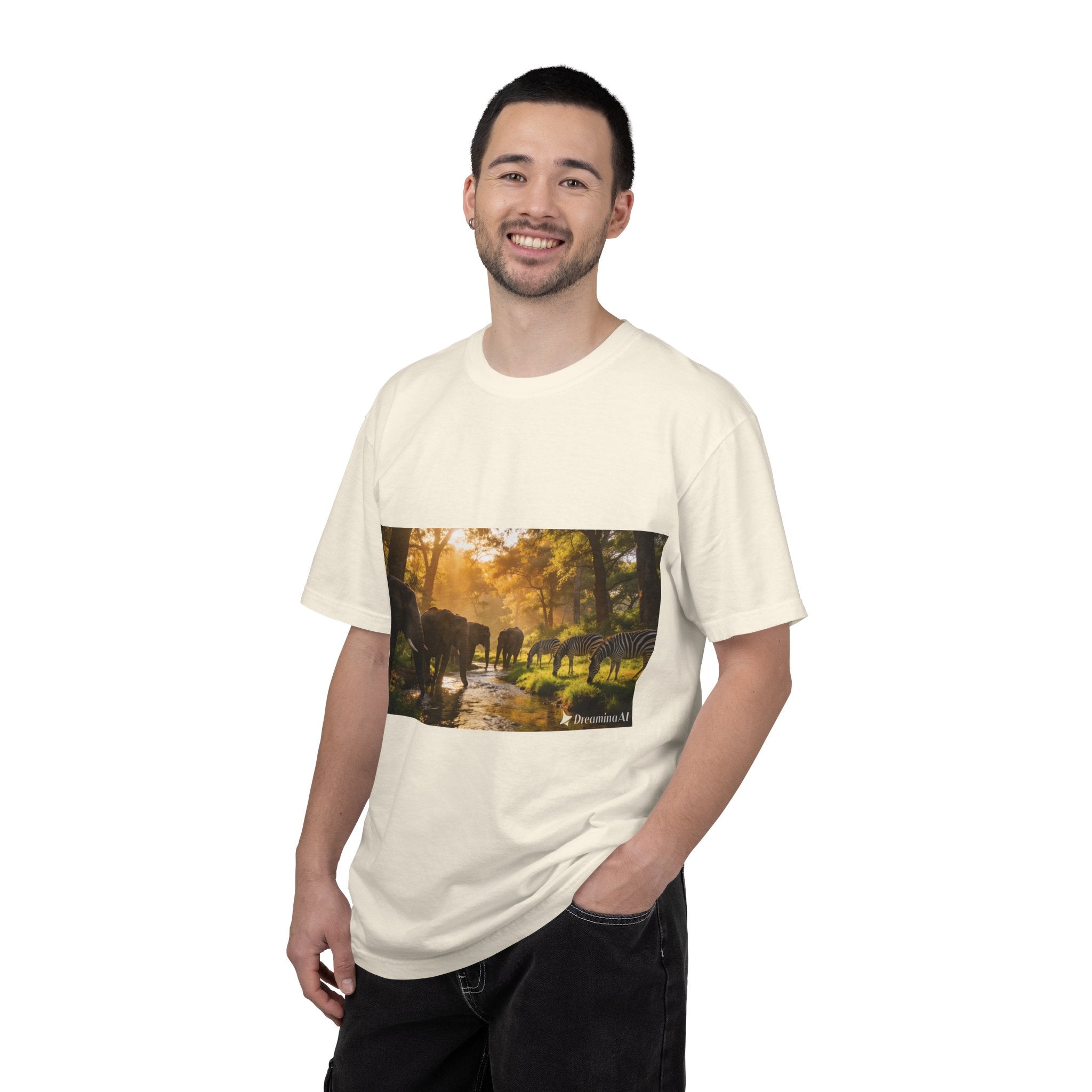 Afrocentric Unisex Garment-Dyed T-Shirt – African Heritage Design