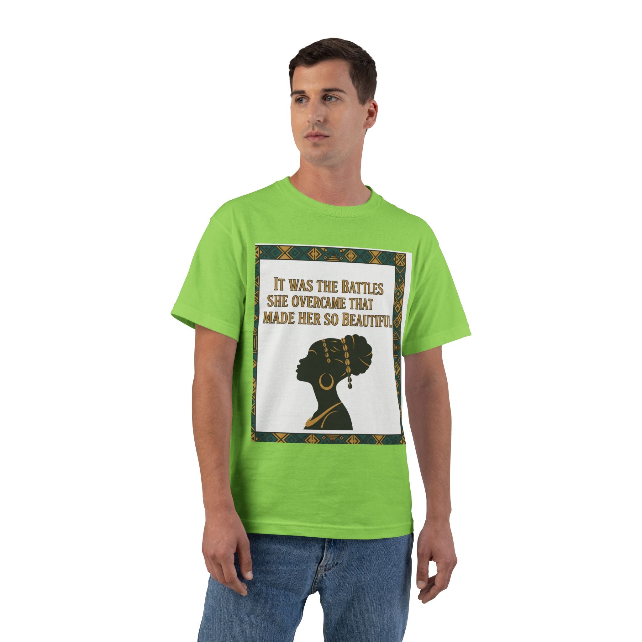 Inspirational 'It Was The Battles She Overcame' T-Shirt
