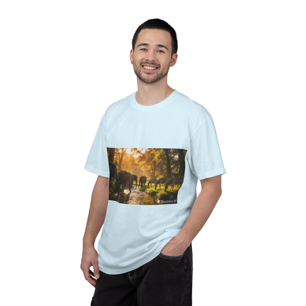 Afrocentric Unisex Garment-Dyed T-Shirt – African Heritage Design