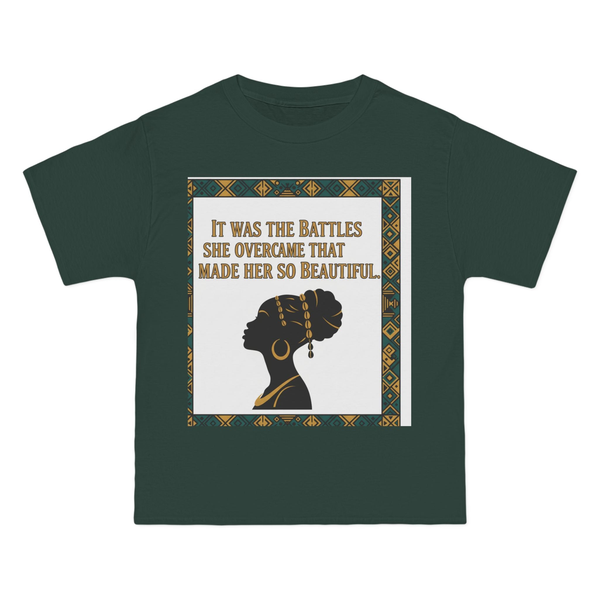 Inspirational 'It Was The Battles She Overcame' T-Shirt