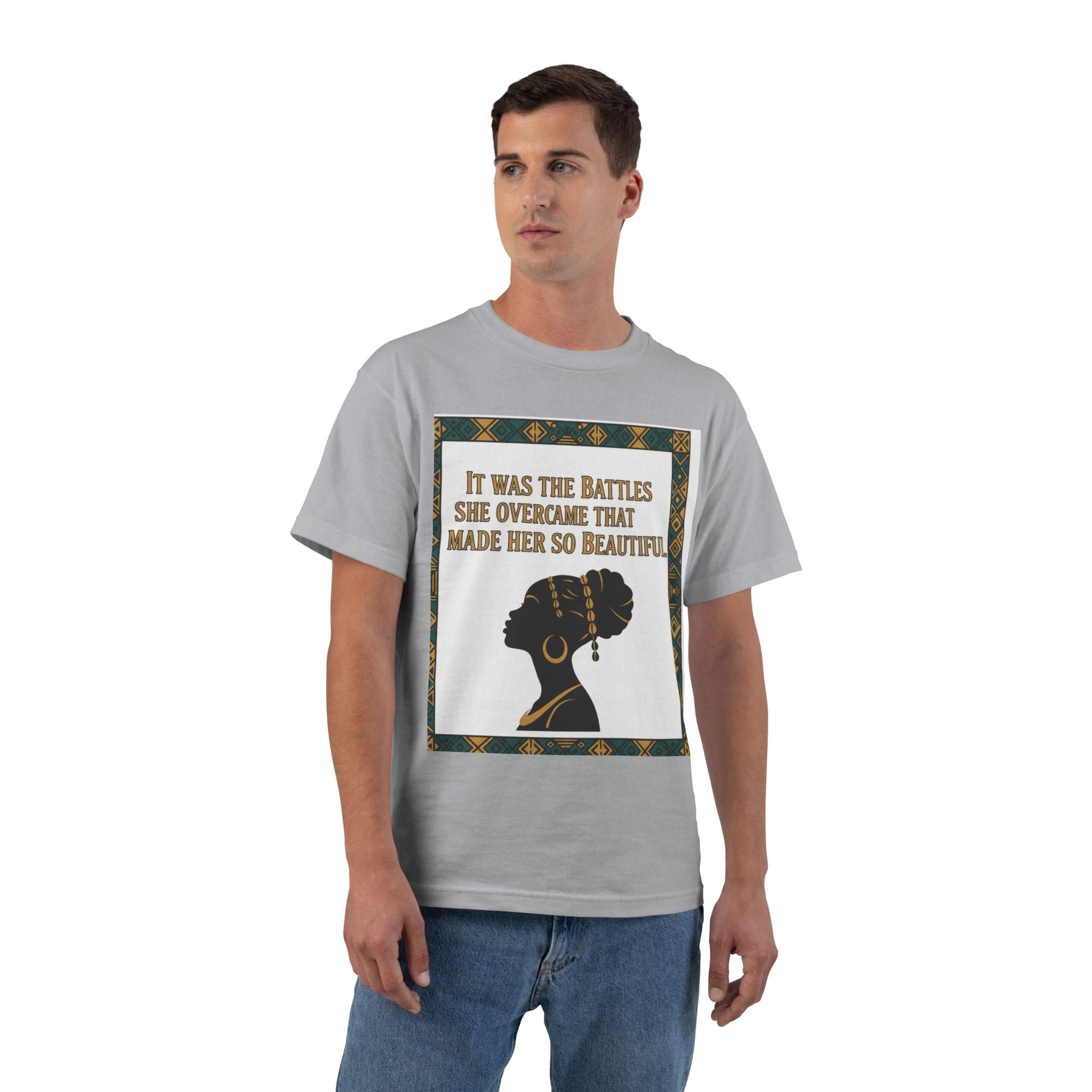 Inspirational 'It Was The Battles She Overcame' T-Shirt