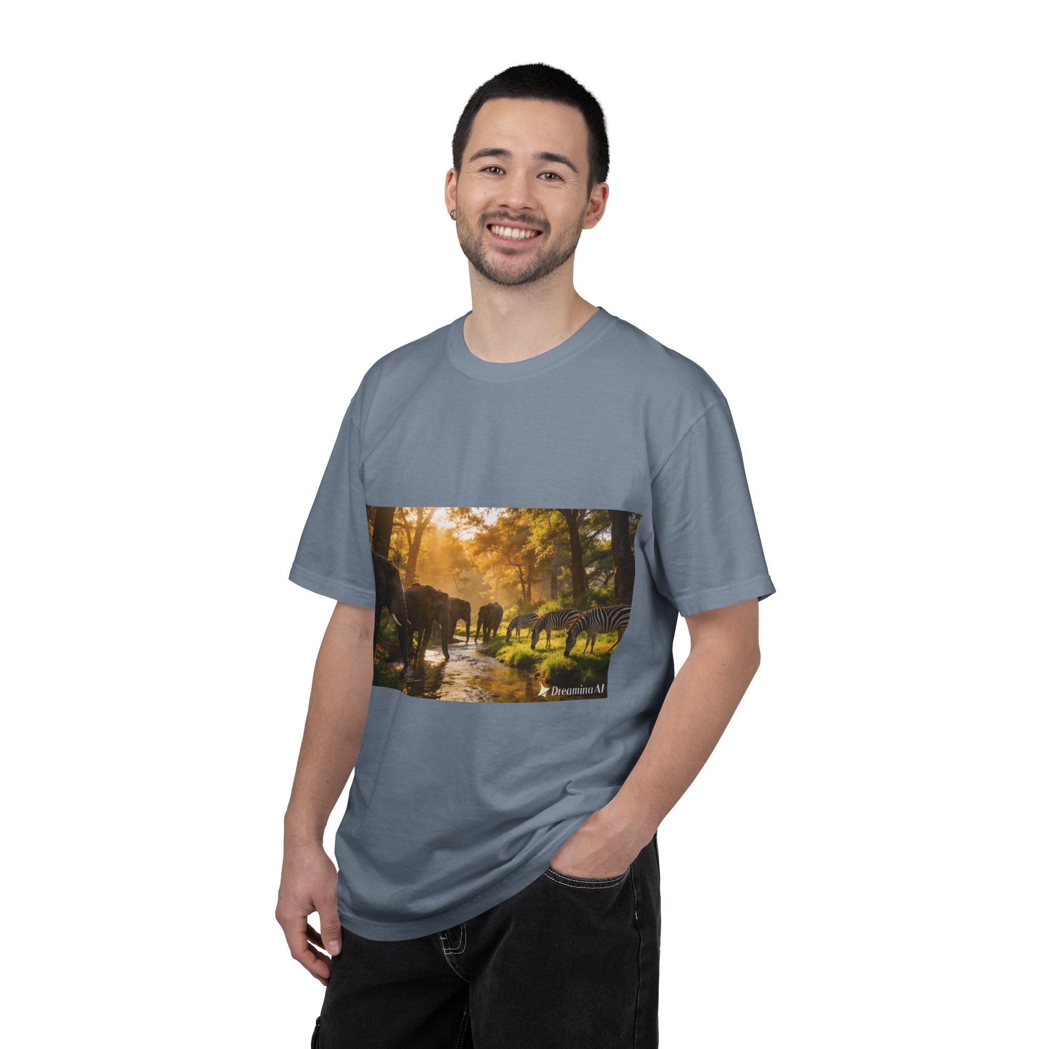 Afrocentric Unisex Garment-Dyed T-Shirt – African Heritage Design