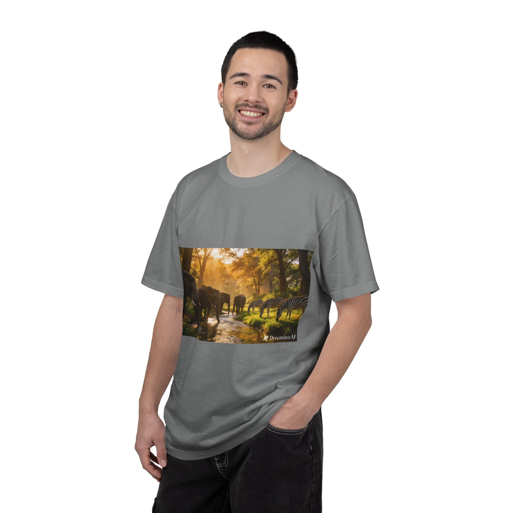 Afrocentric Unisex Garment-Dyed T-Shirt – African Heritage Design