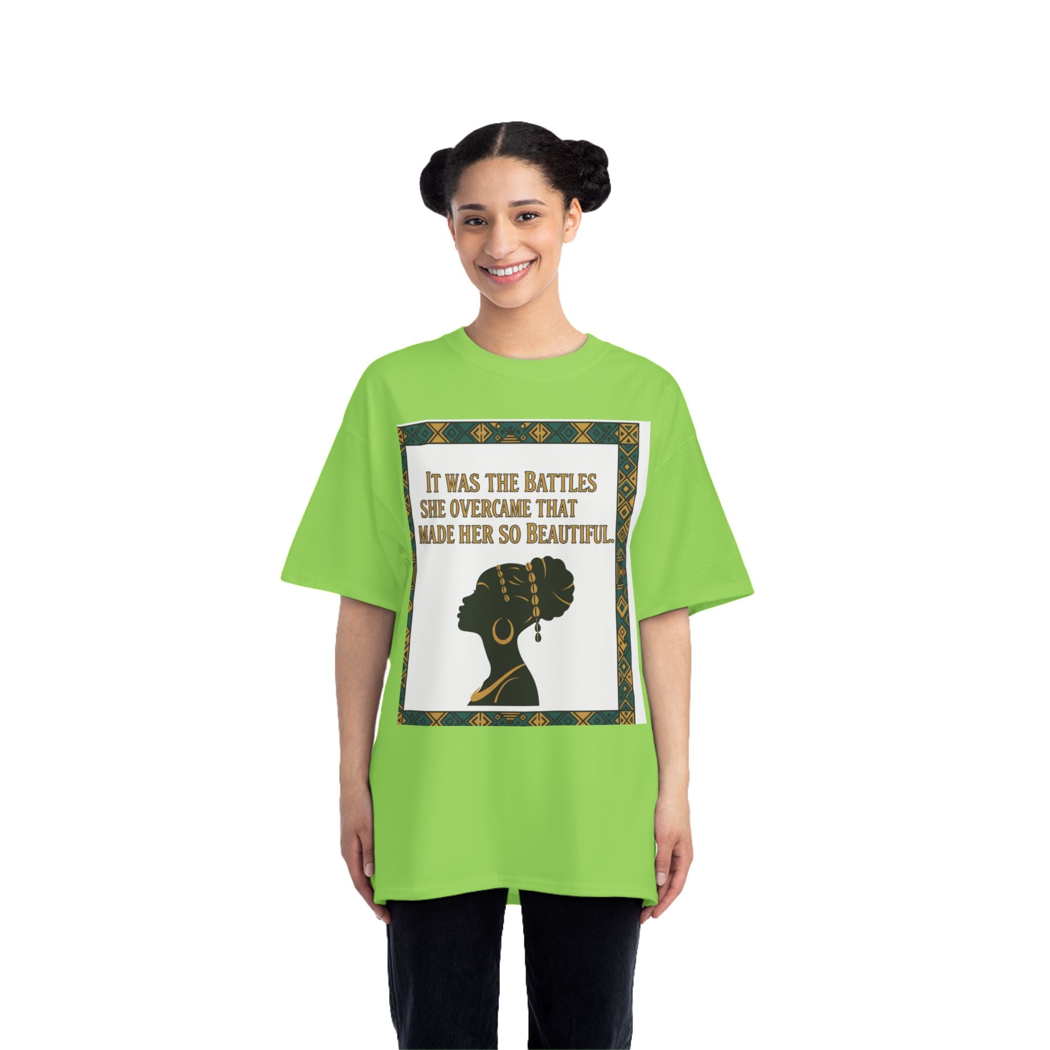 Inspirational 'It Was The Battles She Overcame' T-Shirt