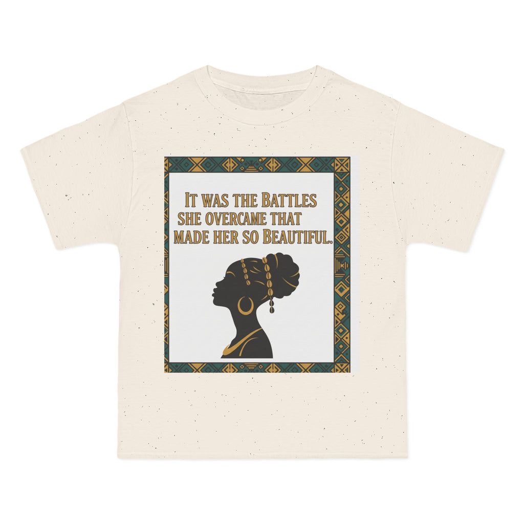 Inspirational 'It Was The Battles She Overcame' T-Shirt