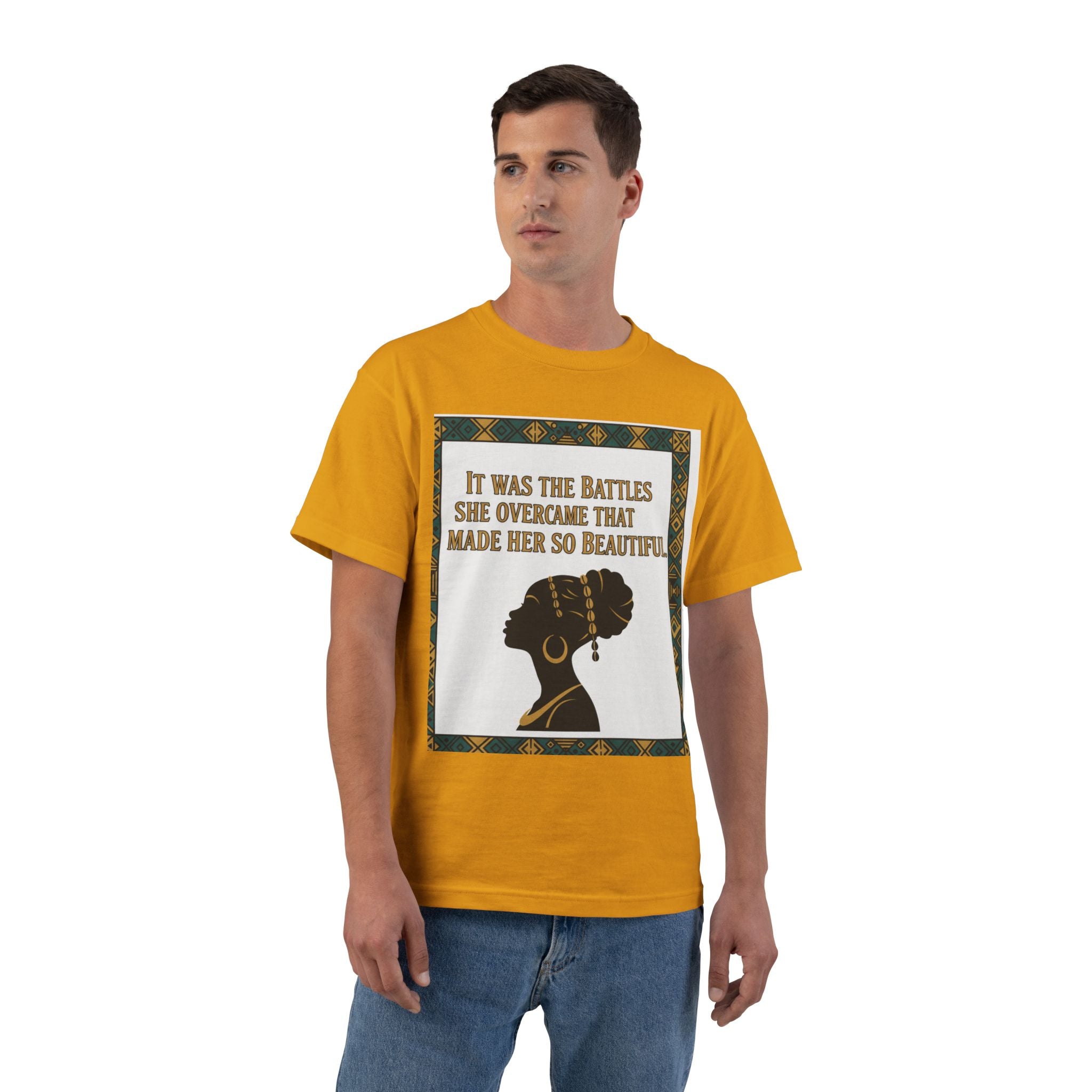 Inspirational 'It Was The Battles She Overcame' T-Shirt