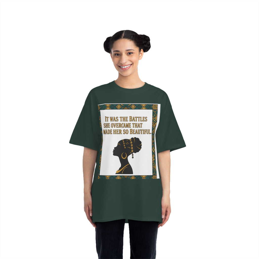 Inspirational 'It Was The Battles She Overcame' T-Shirt