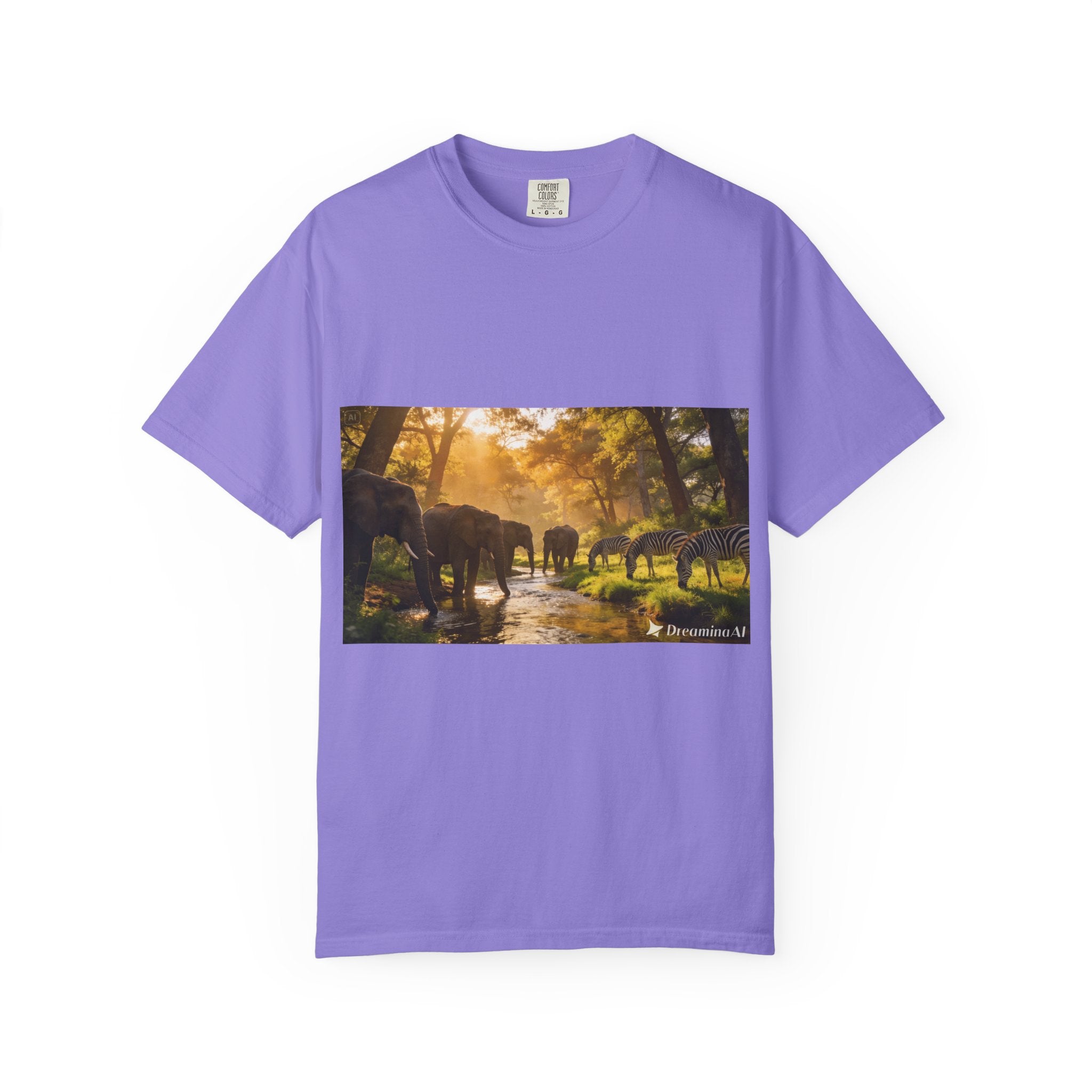 Afrocentric Unisex Garment-Dyed T-Shirt – African Heritage Design