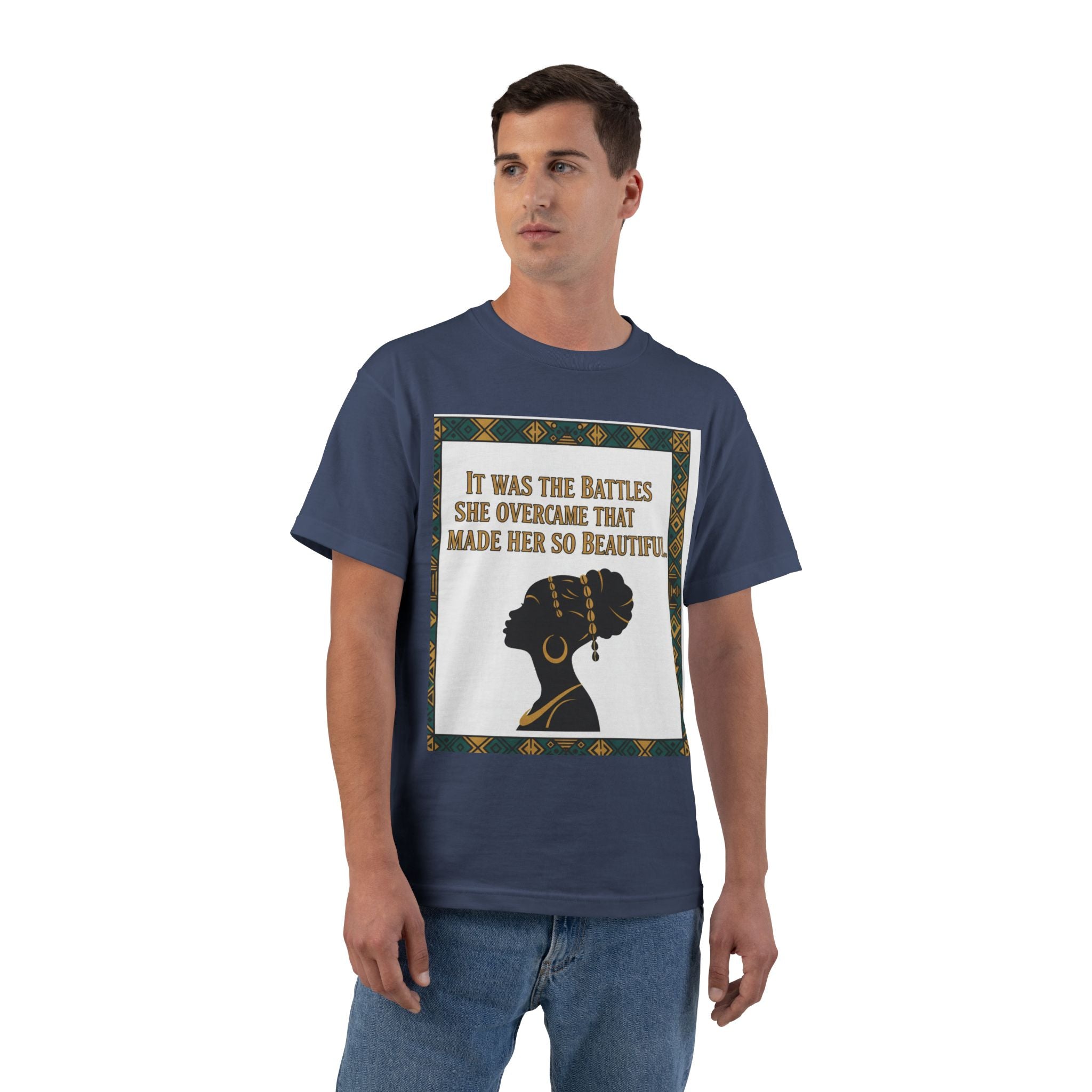 Inspirational 'It Was The Battles She Overcame' T-Shirt