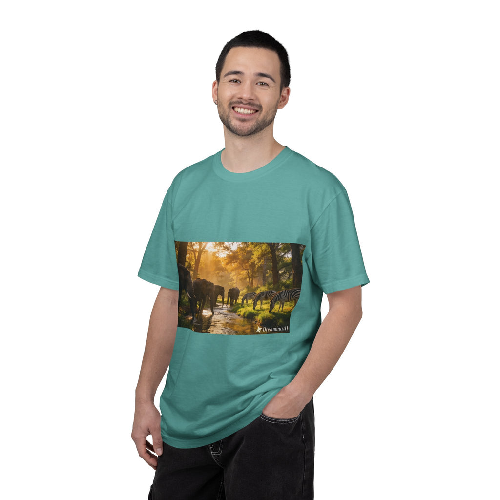 Afrocentric Unisex Garment-Dyed T-Shirt – African Heritage Design