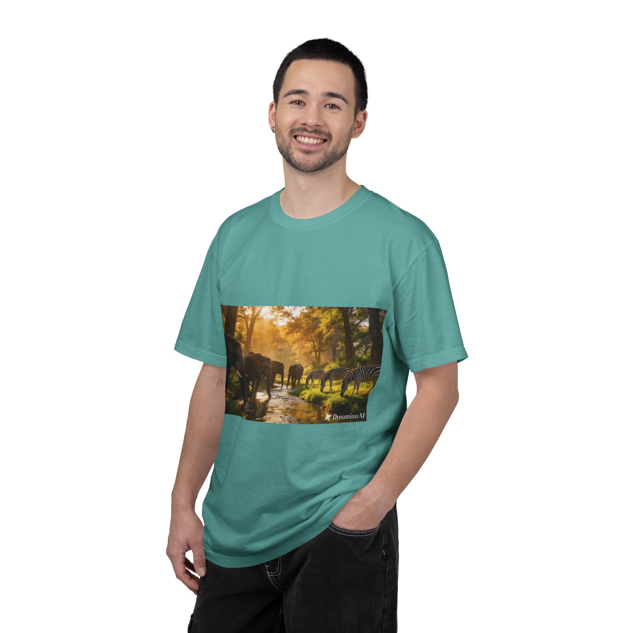 Afrocentric Unisex Garment-Dyed T-Shirt – African Heritage Design