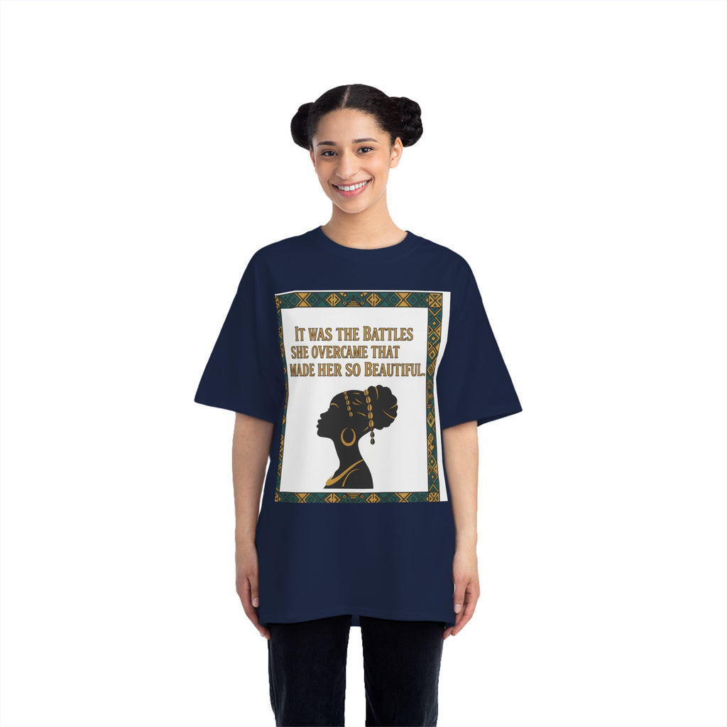 Inspirational 'It Was The Battles She Overcame' T-Shirt