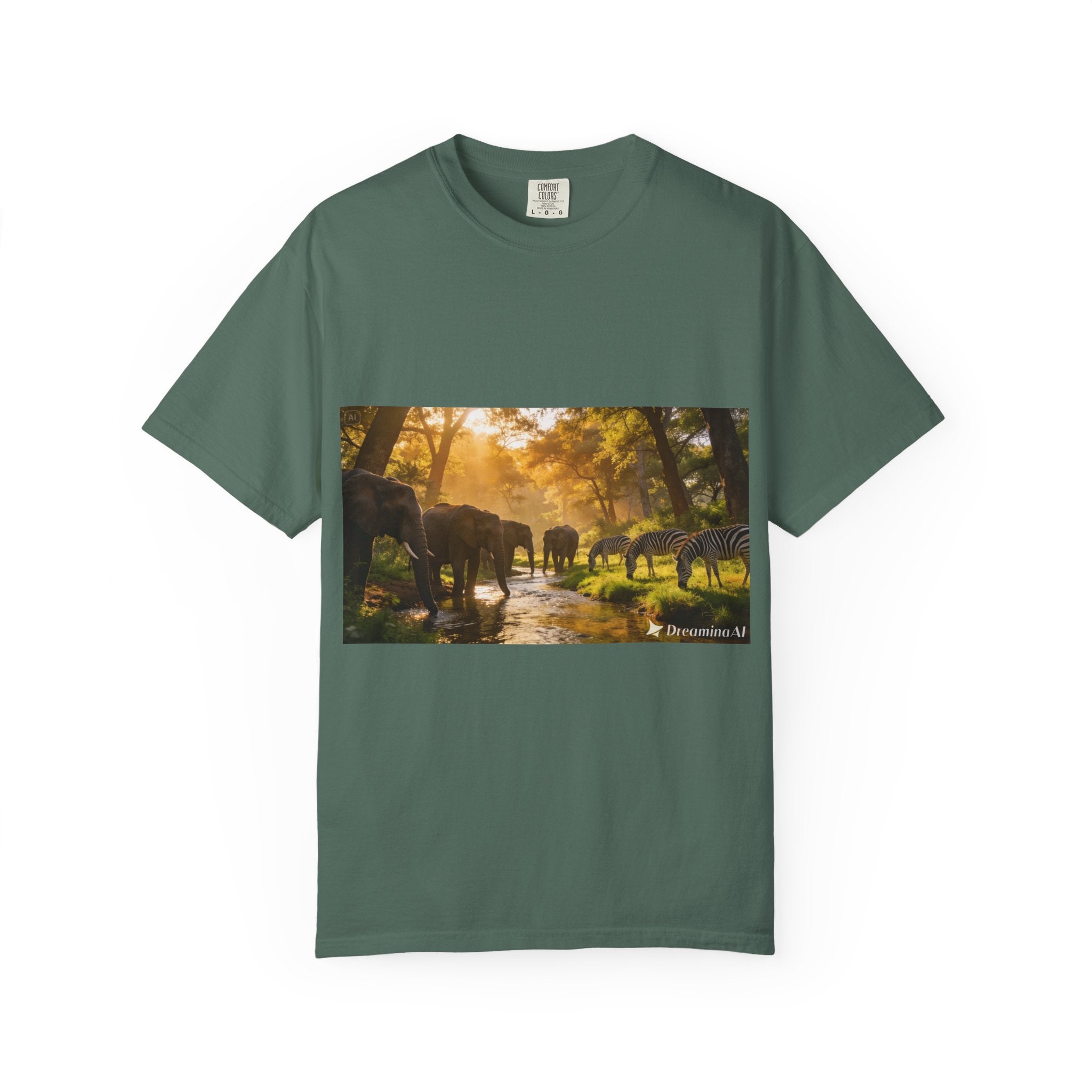 Afrocentric Unisex Garment-Dyed T-Shirt – African Heritage Design