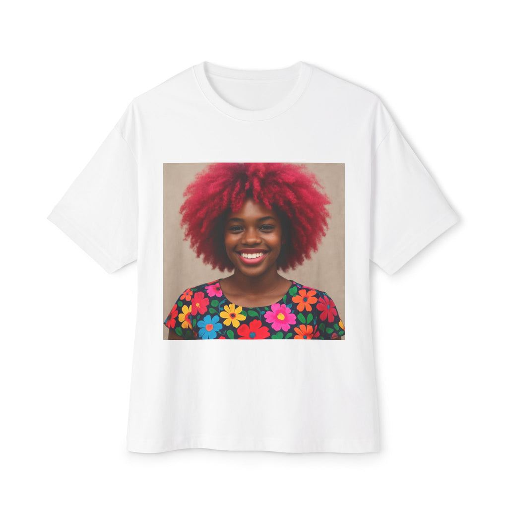 Afrocentric Unisex Oversized Boxy T-Shirt – African Print Streetwear