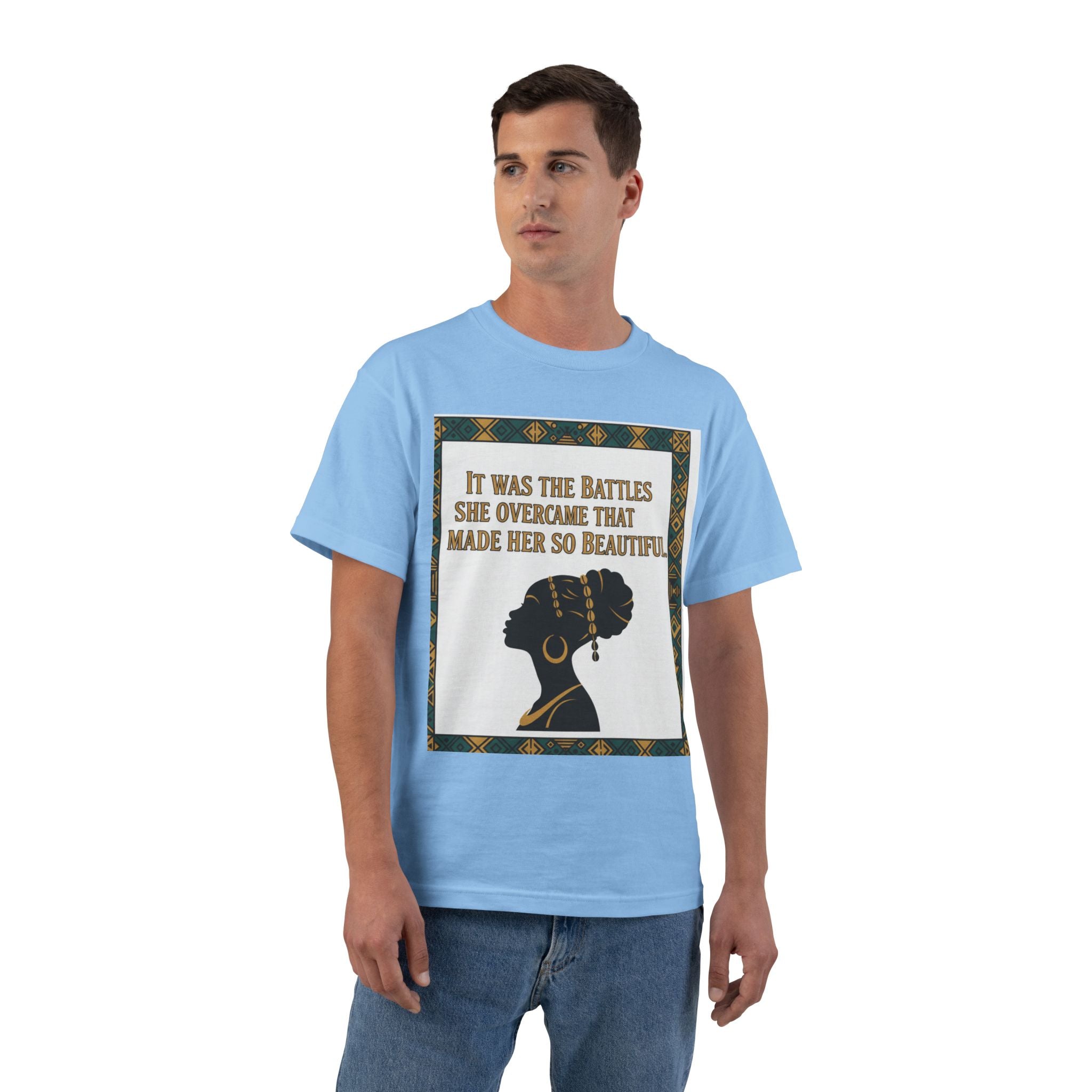 Inspirational 'It Was The Battles She Overcame' T-Shirt