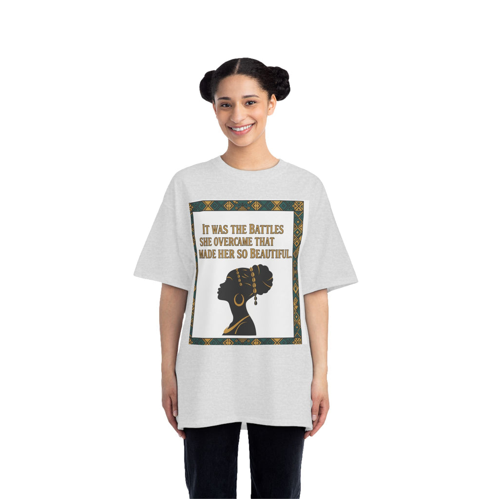 Inspirational 'It Was The Battles She Overcame' T-Shirt