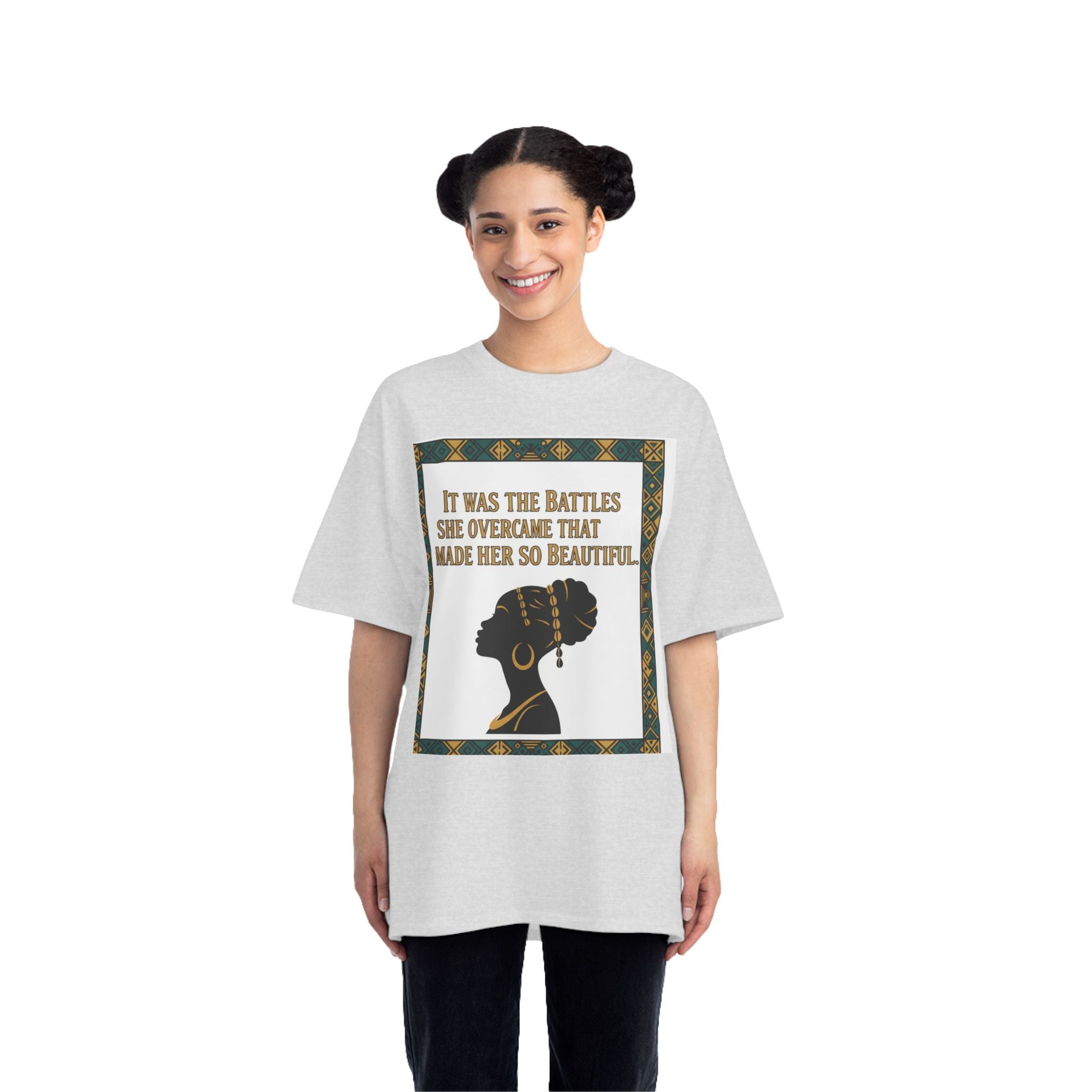 Inspirational 'It Was The Battles She Overcame' T-Shirt