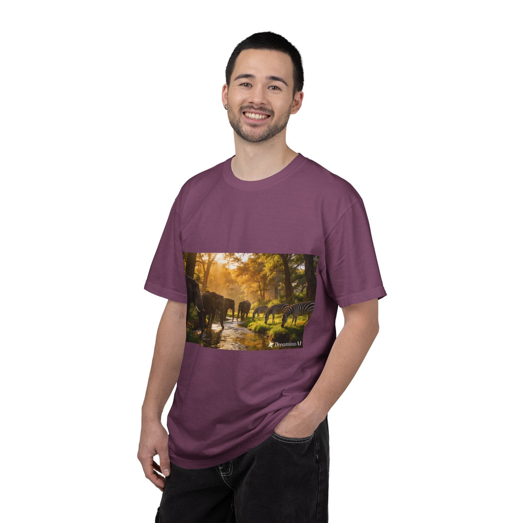 Afrocentric Unisex Garment-Dyed T-Shirt – African Heritage Design
