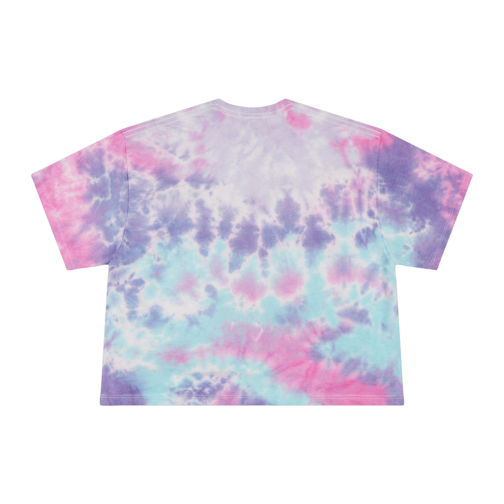 Tie-Dye Crop Tee — "True Confidence Is Knowing Yourself" Inspirational Graphic