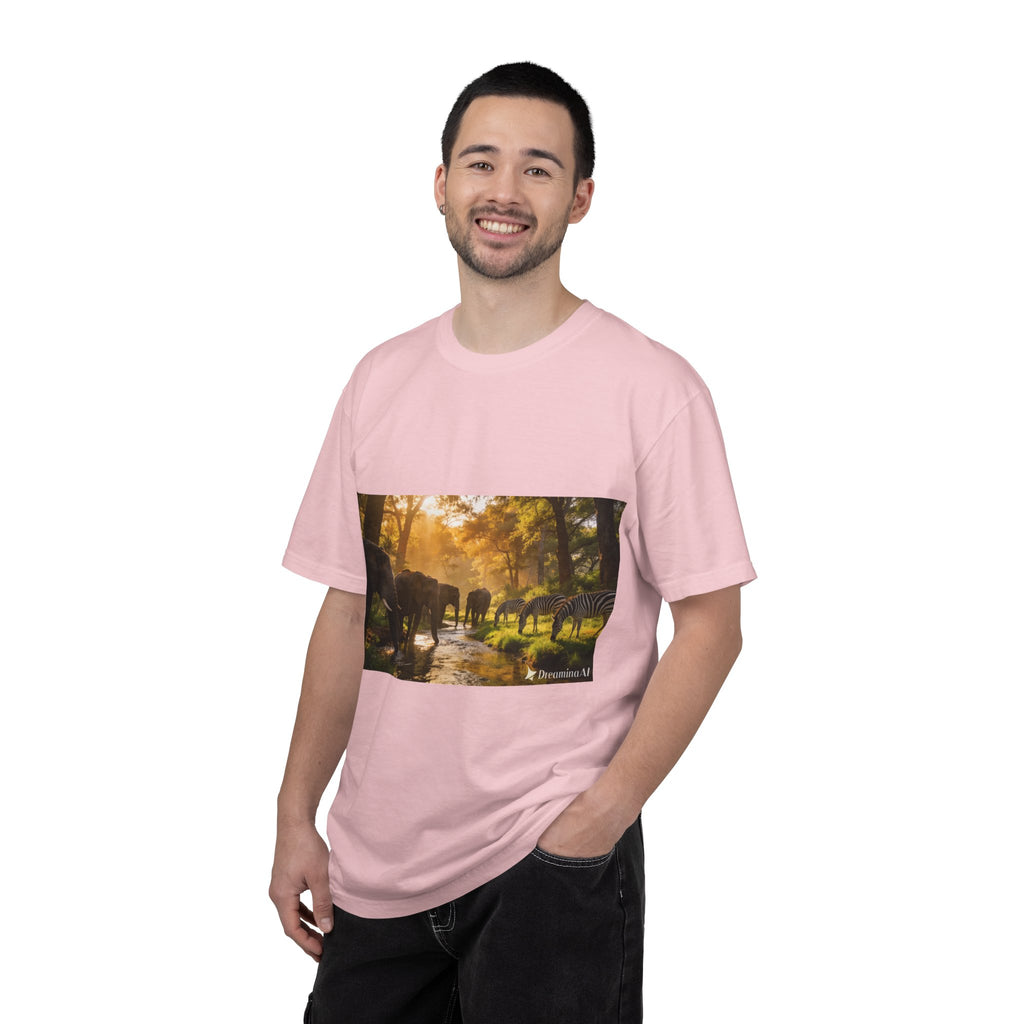 Afrocentric Unisex Garment-Dyed T-Shirt – African Heritage Design