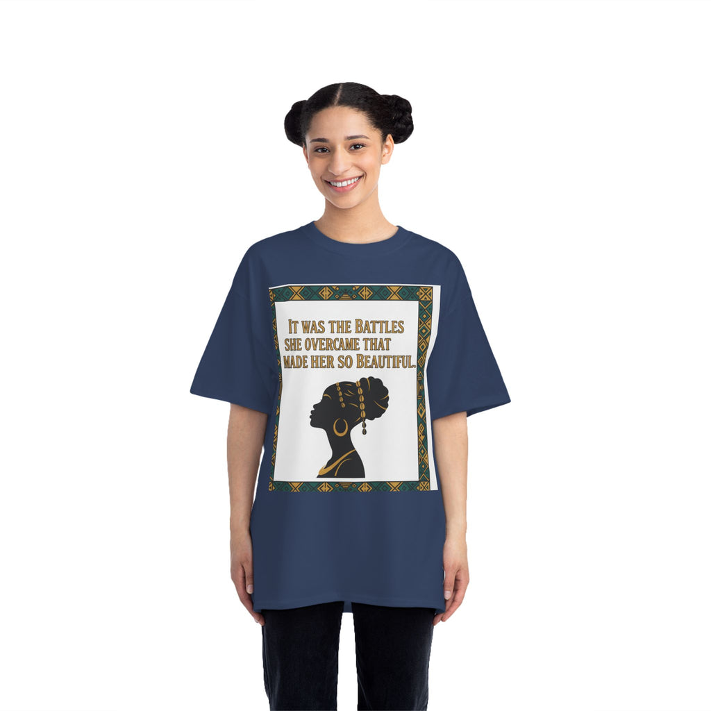 Inspirational 'It Was The Battles She Overcame' T-Shirt