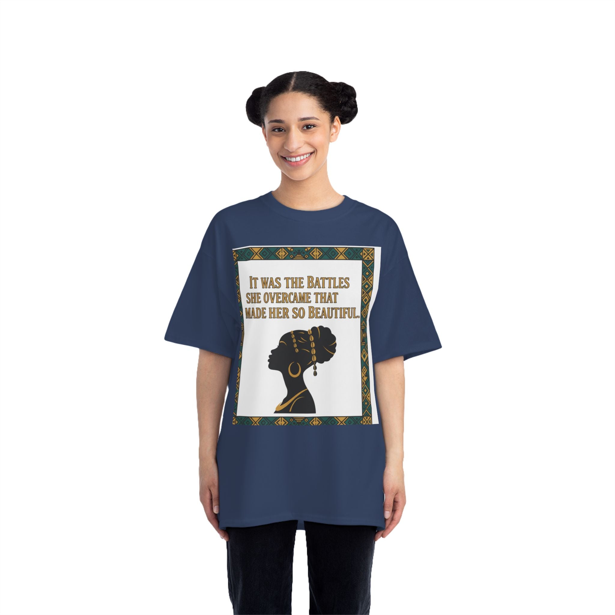 Inspirational 'It Was The Battles She Overcame' T-Shirt