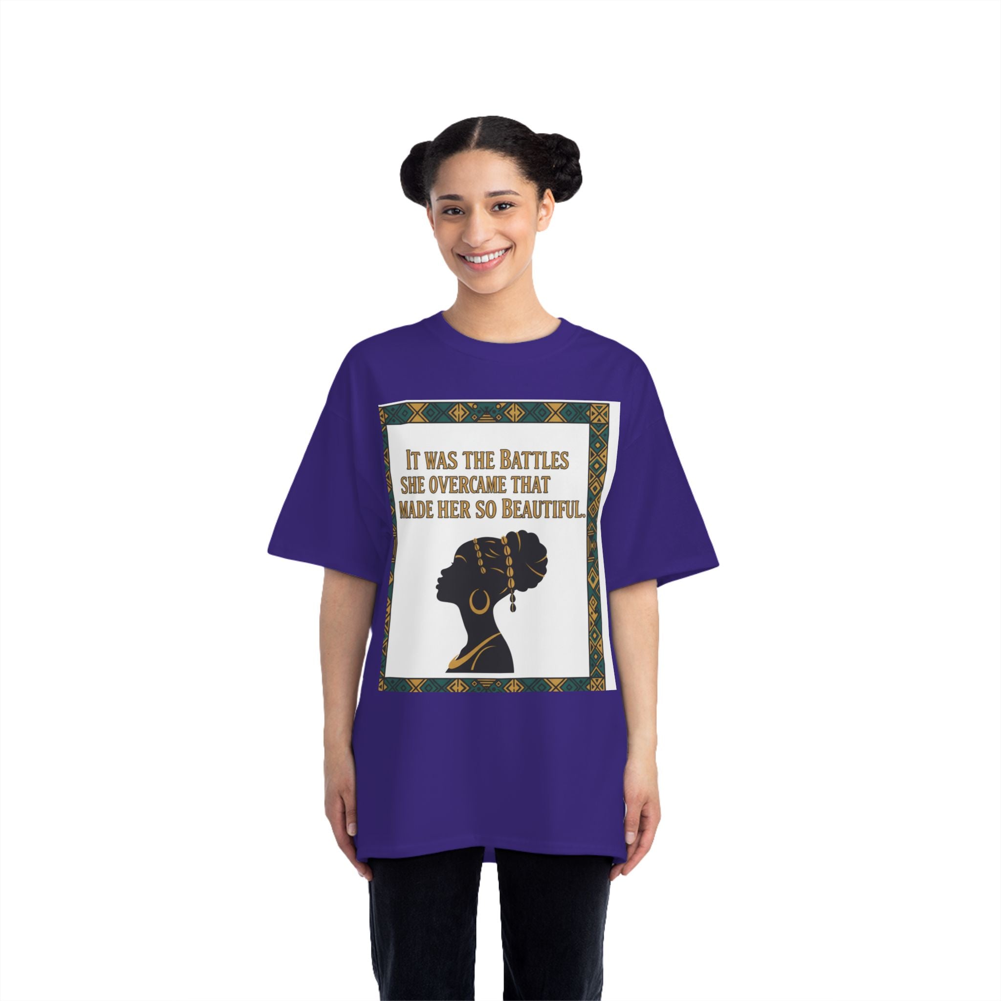 Inspirational 'It Was The Battles She Overcame' T-Shirt