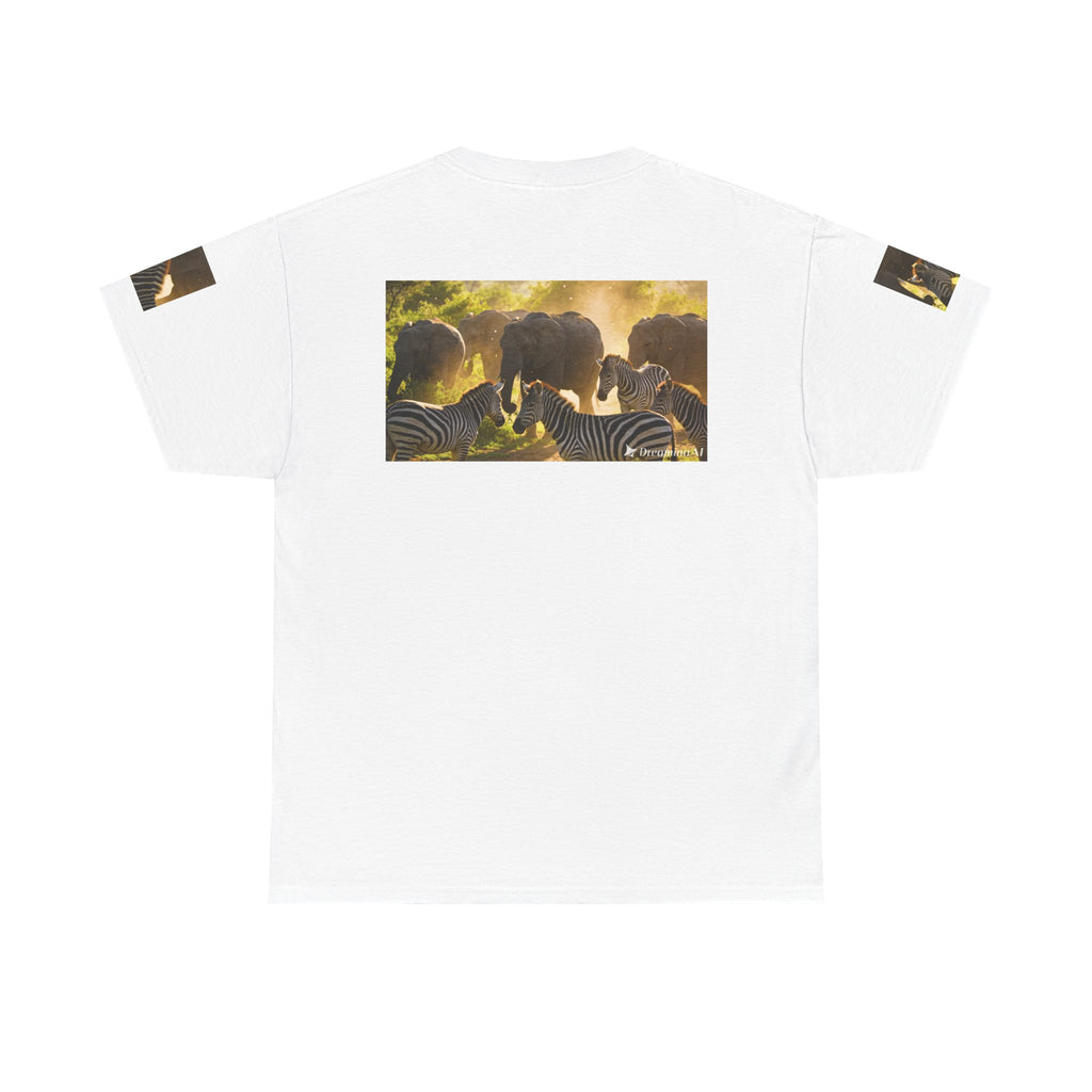 Afrocentric Unisex Heavy Cotton T-Shirt – African Print Graphic Tee