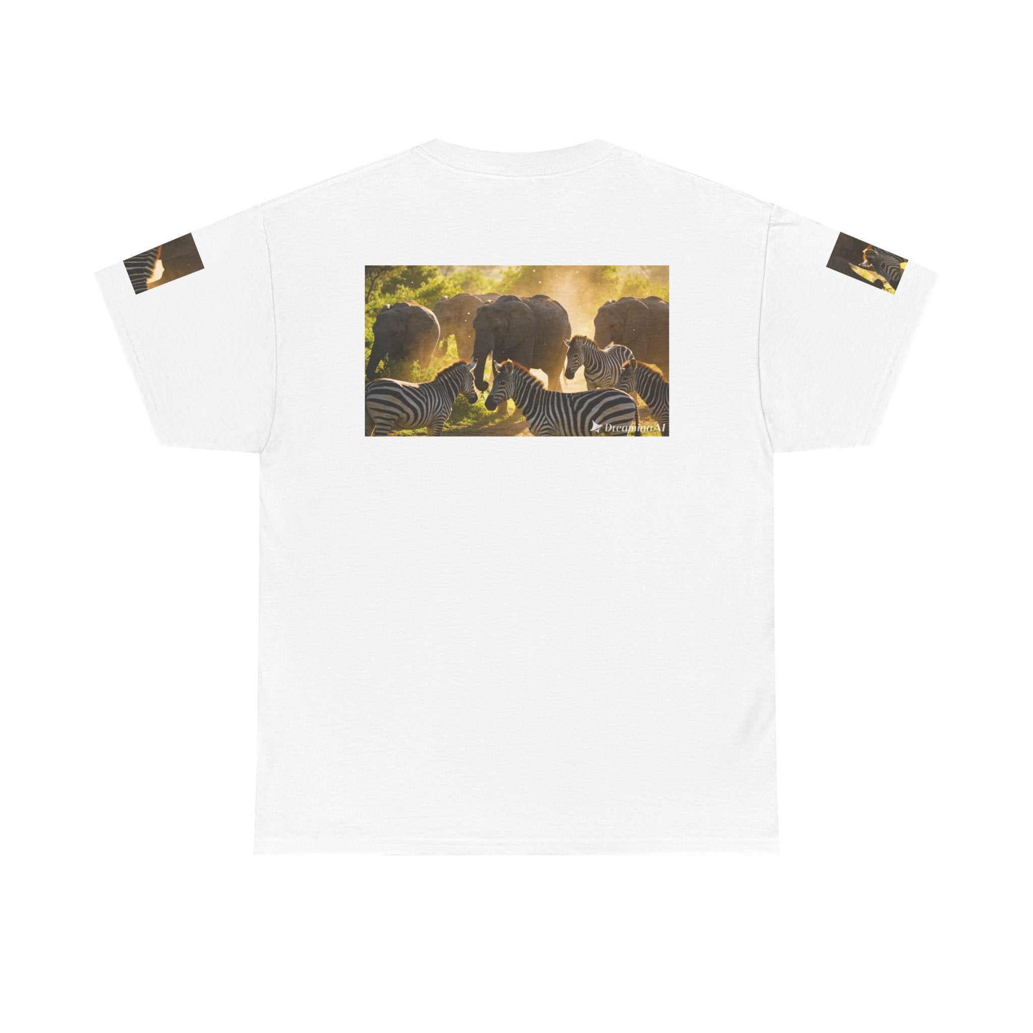 Afrocentric Unisex Heavy Cotton T-Shirt – African Print Graphic Tee