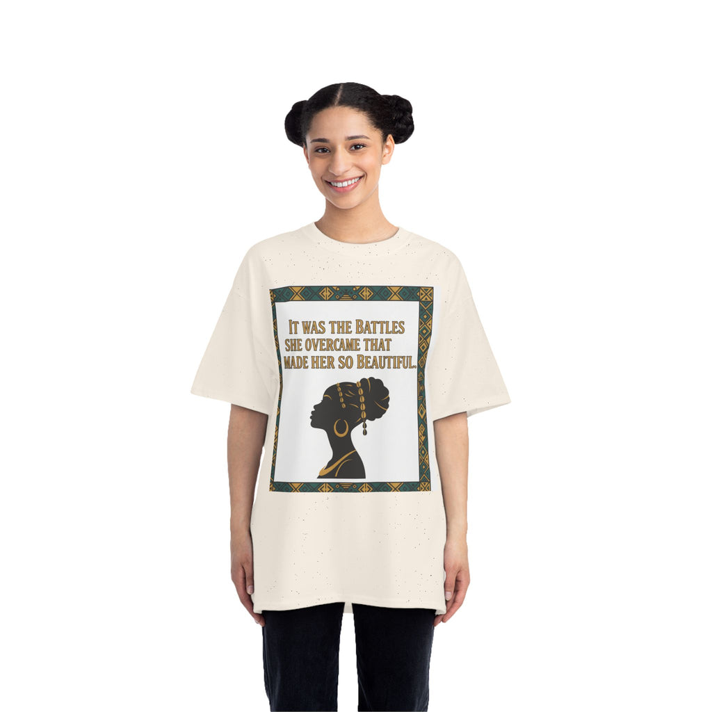 Inspirational 'It Was The Battles She Overcame' T-Shirt