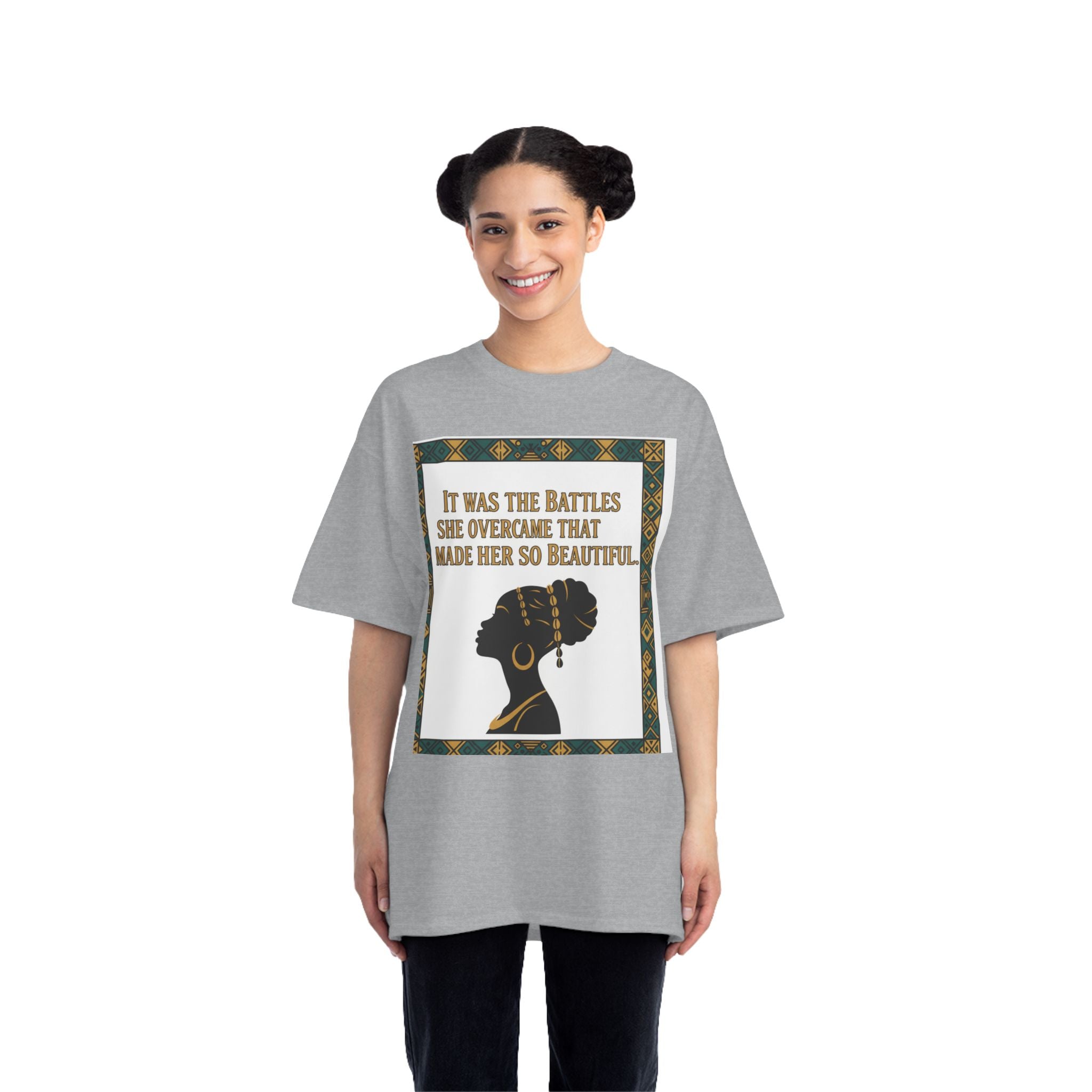 Inspirational 'It Was The Battles She Overcame' T-Shirt