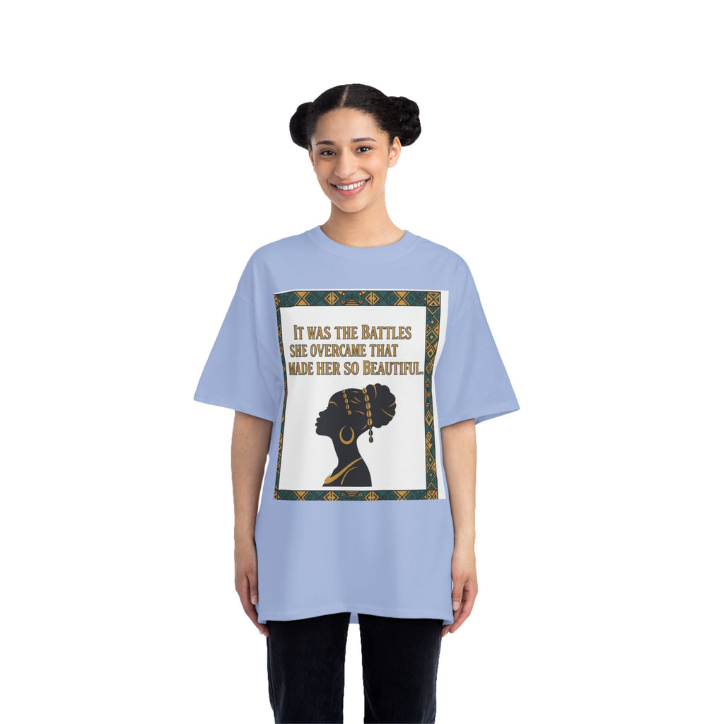 Inspirational 'It Was The Battles She Overcame' T-Shirt