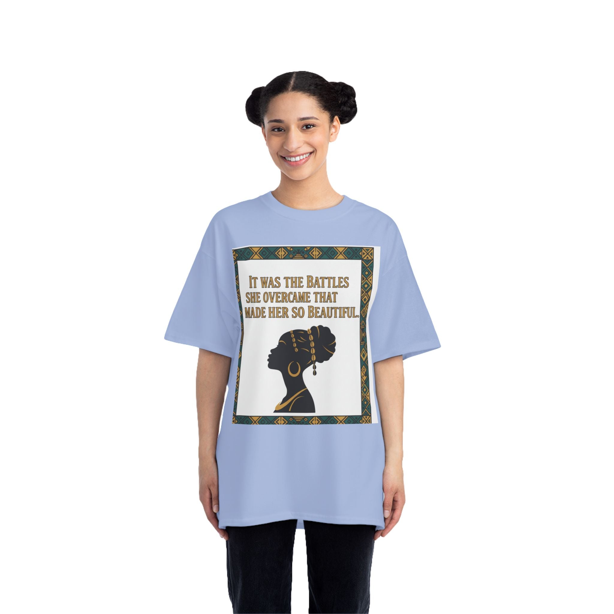 Inspirational 'It Was The Battles She Overcame' T-Shirt